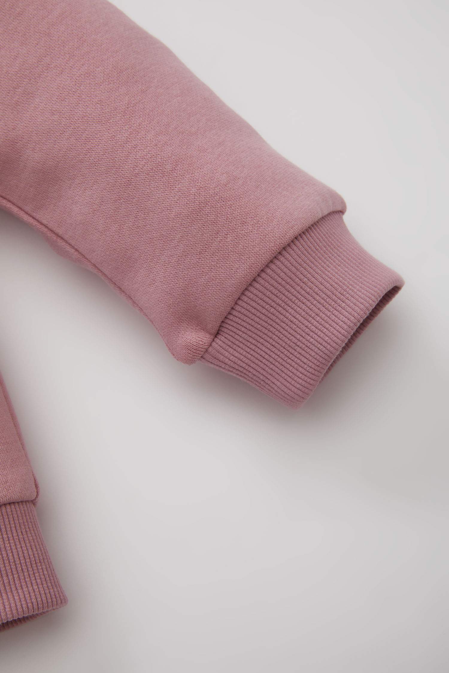 Kız Bebek Kapüşonlu Basic Düz İçi Yumuşak Tüylü Fermuarlı Sweatshirt