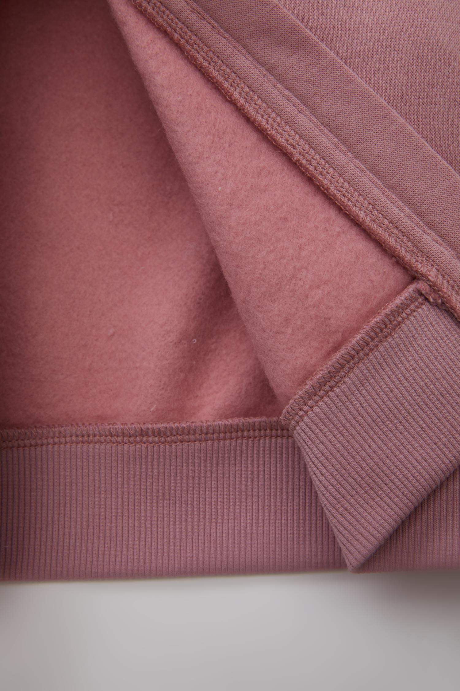 Kız Bebek Kapüşonlu Basic Düz İçi Yumuşak Tüylü Fermuarlı Sweatshirt