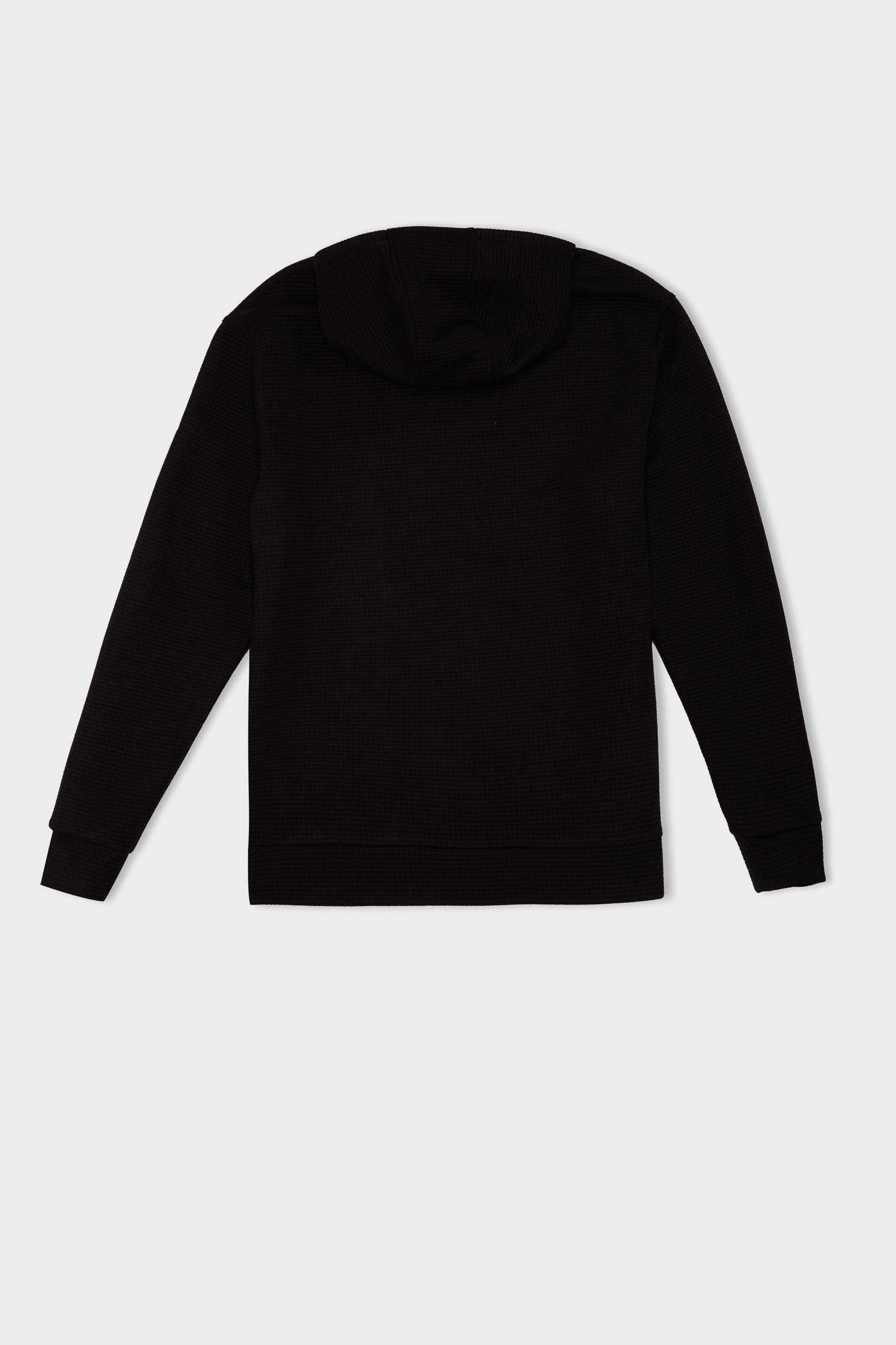 DeFactoFit Standart Fit Kapüşonlu Kapitoneli Sporcu Sweatshirt