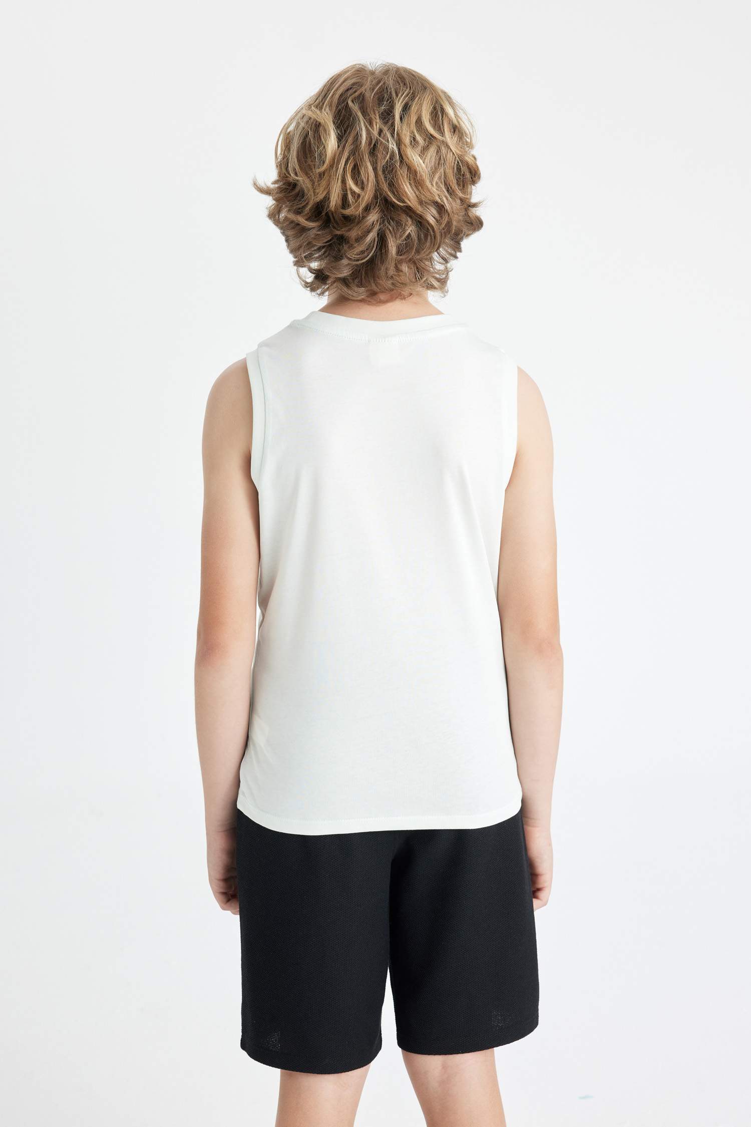 Boy Boy Crew Neck Sleeveless T-Shirt