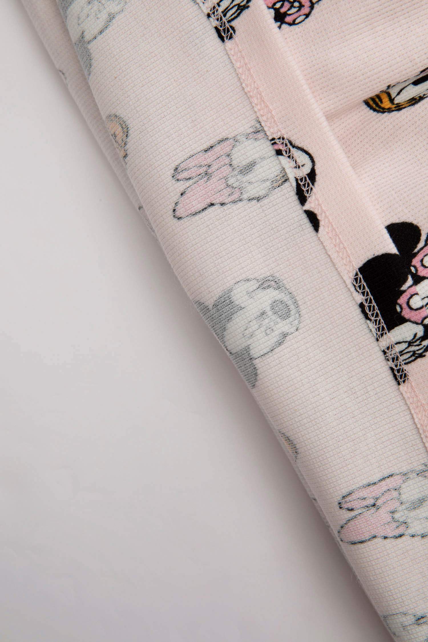 Ensemble de Robe imprimée Mickey & Minnie à manches courtes et culotte pour bébé fille