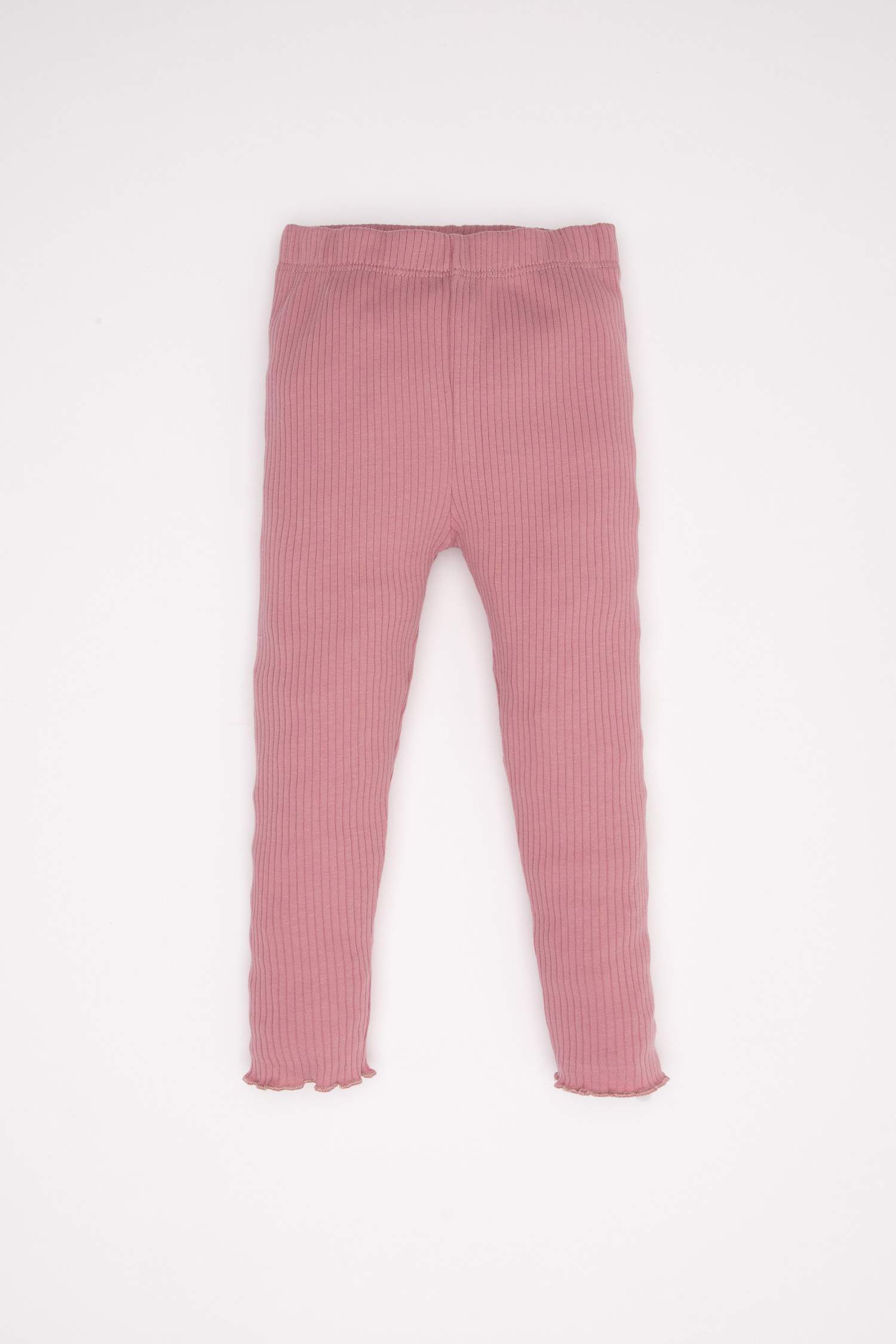 Kız Bebek Düz Paça Fitilli Kaşkorse Beli Lastikli Tayt