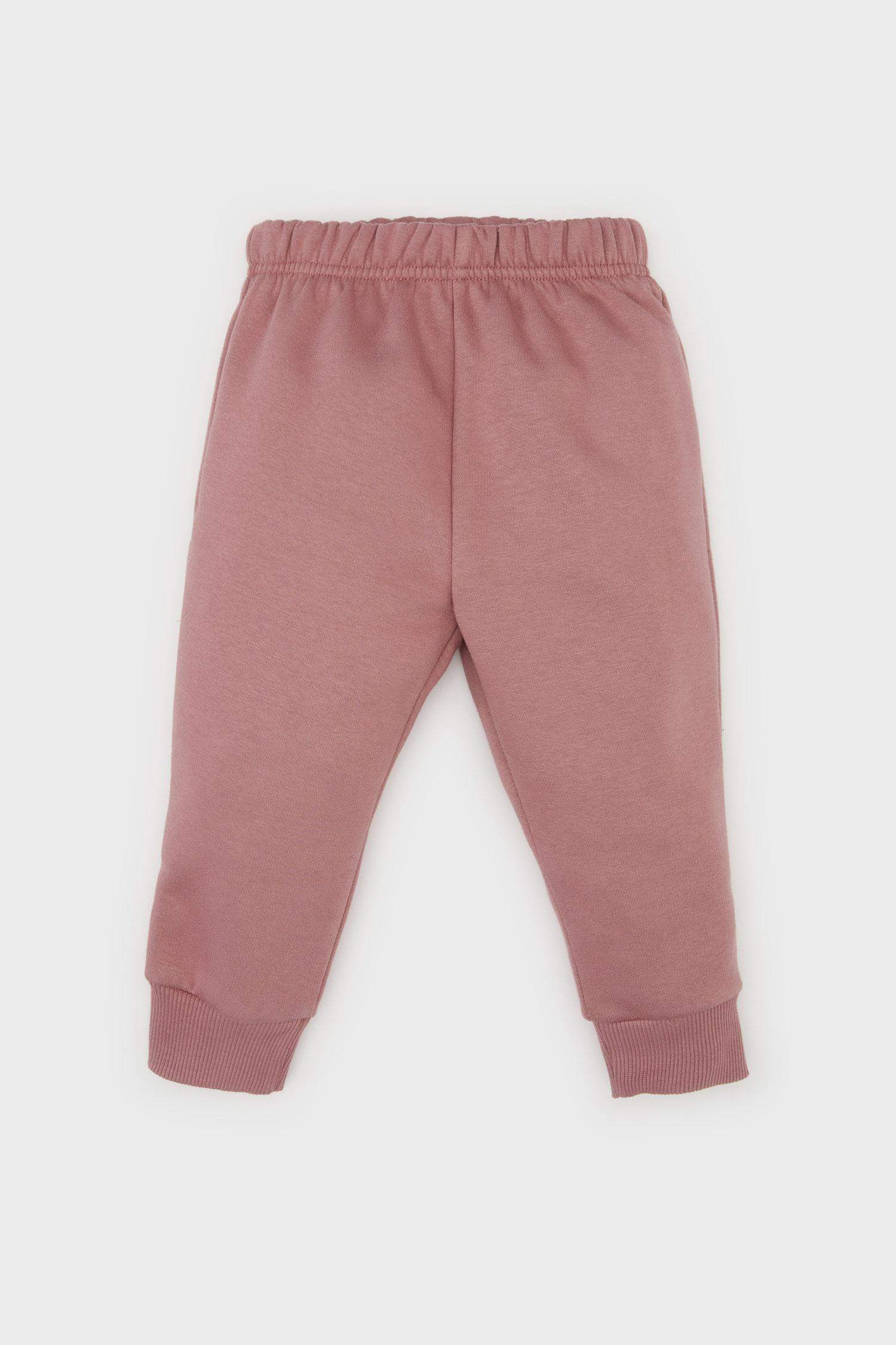 Baby Girl Printed Sweatshirt Elastic Waist Sweatpants 2 Piece Set