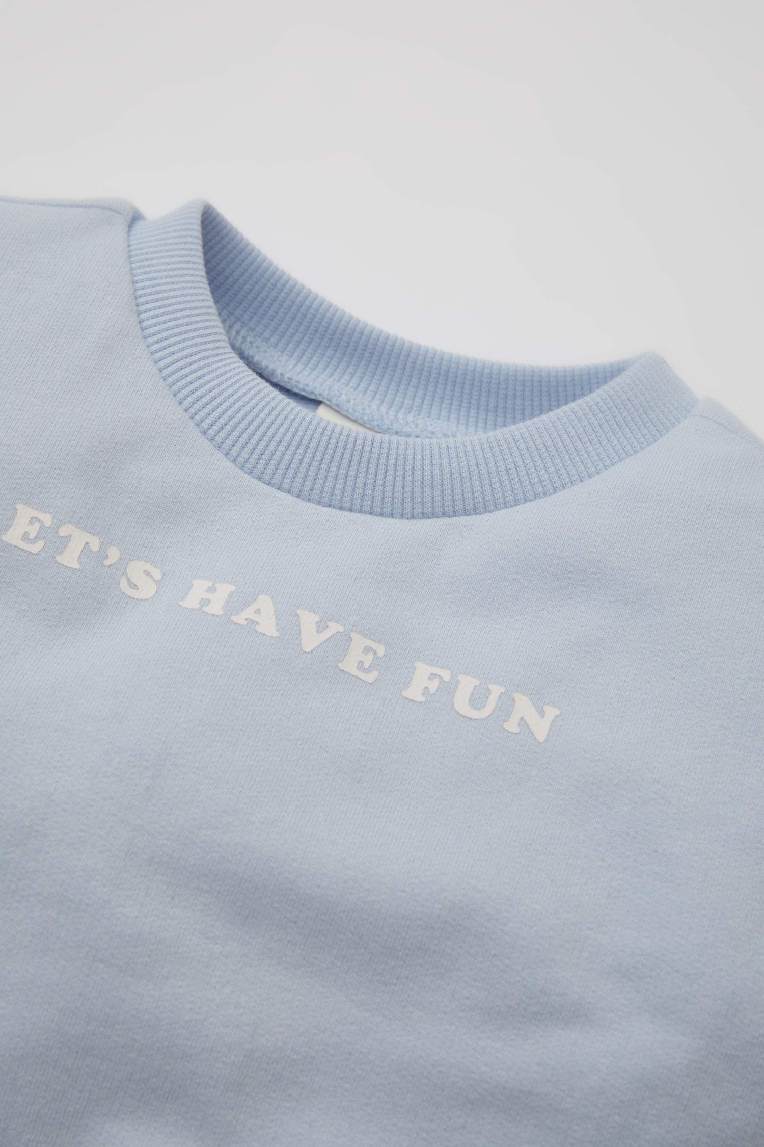 Kız Bebek 2'li Takım Baskılı Sweatshirt Jogger Eşofman Altı