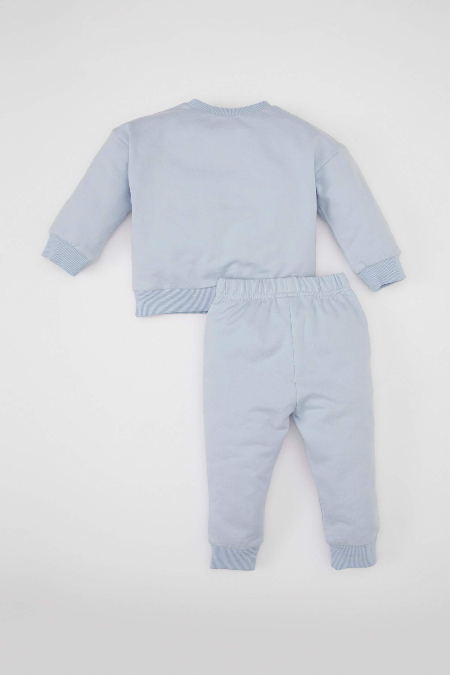 Kız Bebek 2'li Takım Baskılı Sweatshirt Jogger Eşofman Altı