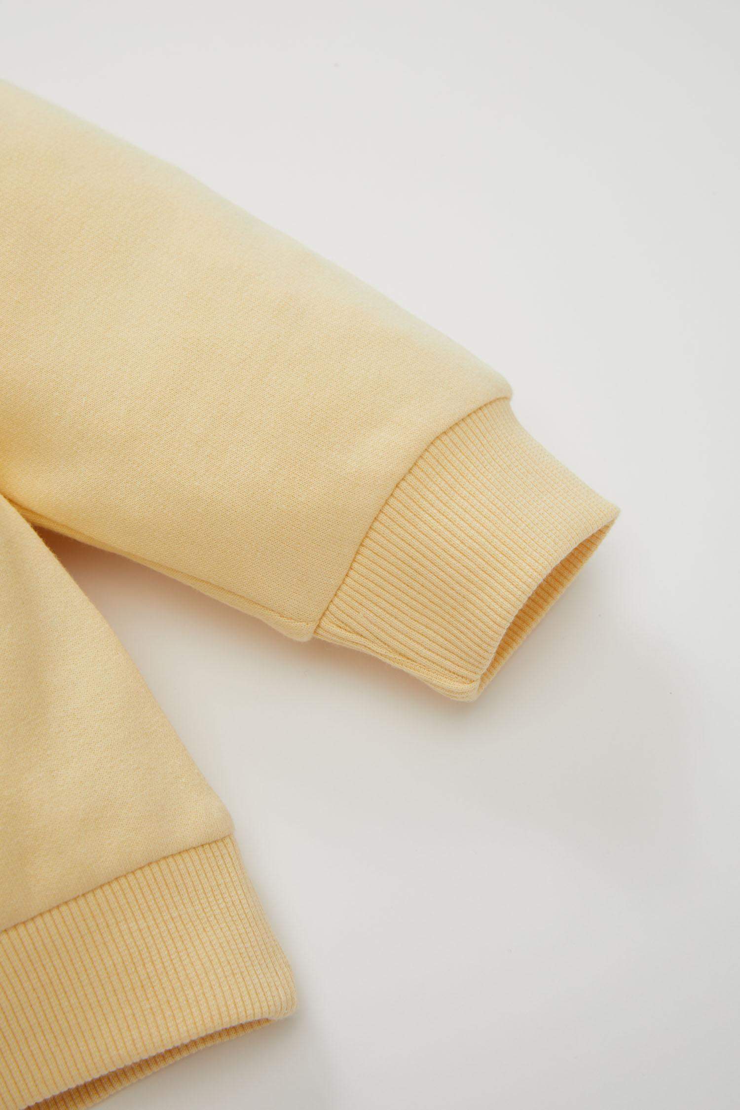 طقم بيبي بناتي بطبعة شعار خفيف قصة عادية - قطعتين