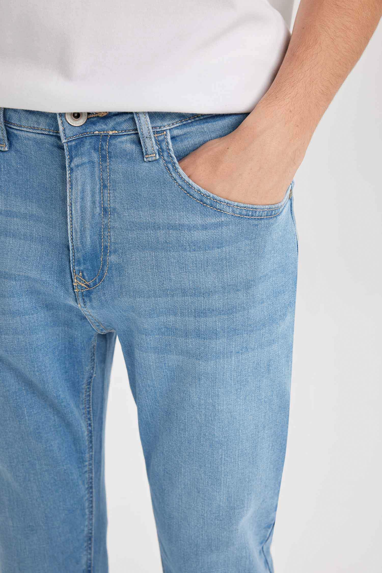 Pantalon Jean droit à taille normale