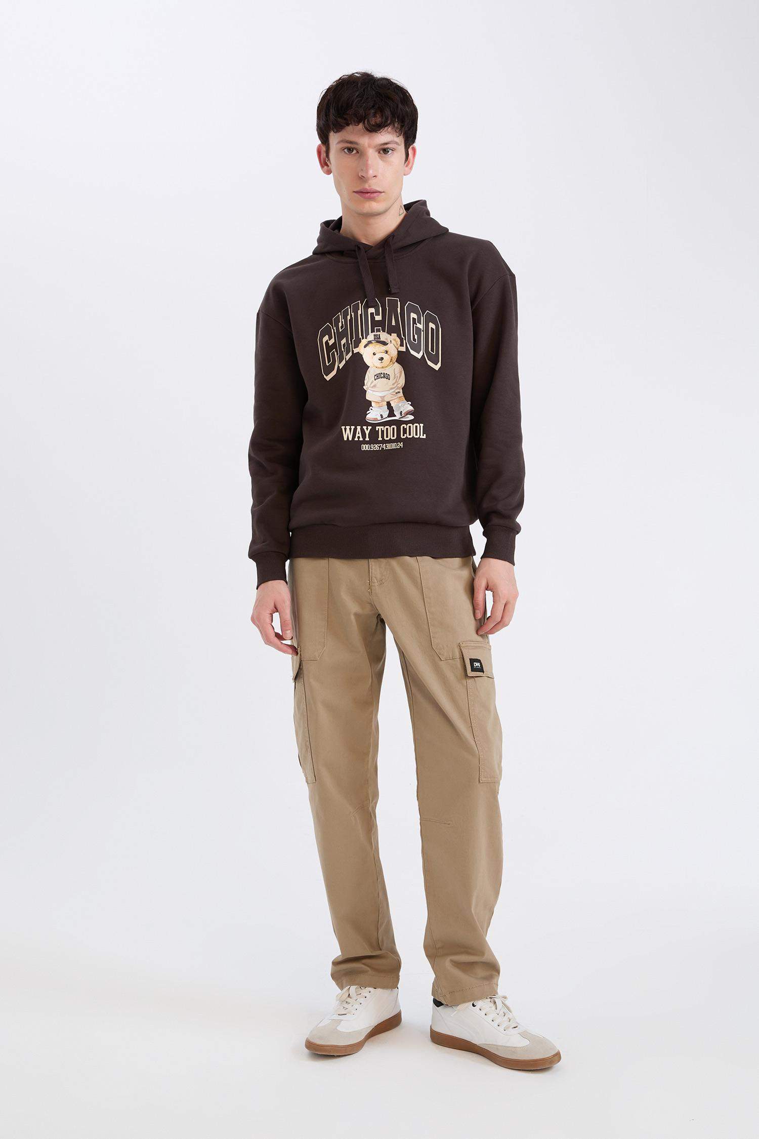 Boxy Fit Long Sleeve Sweatshirt