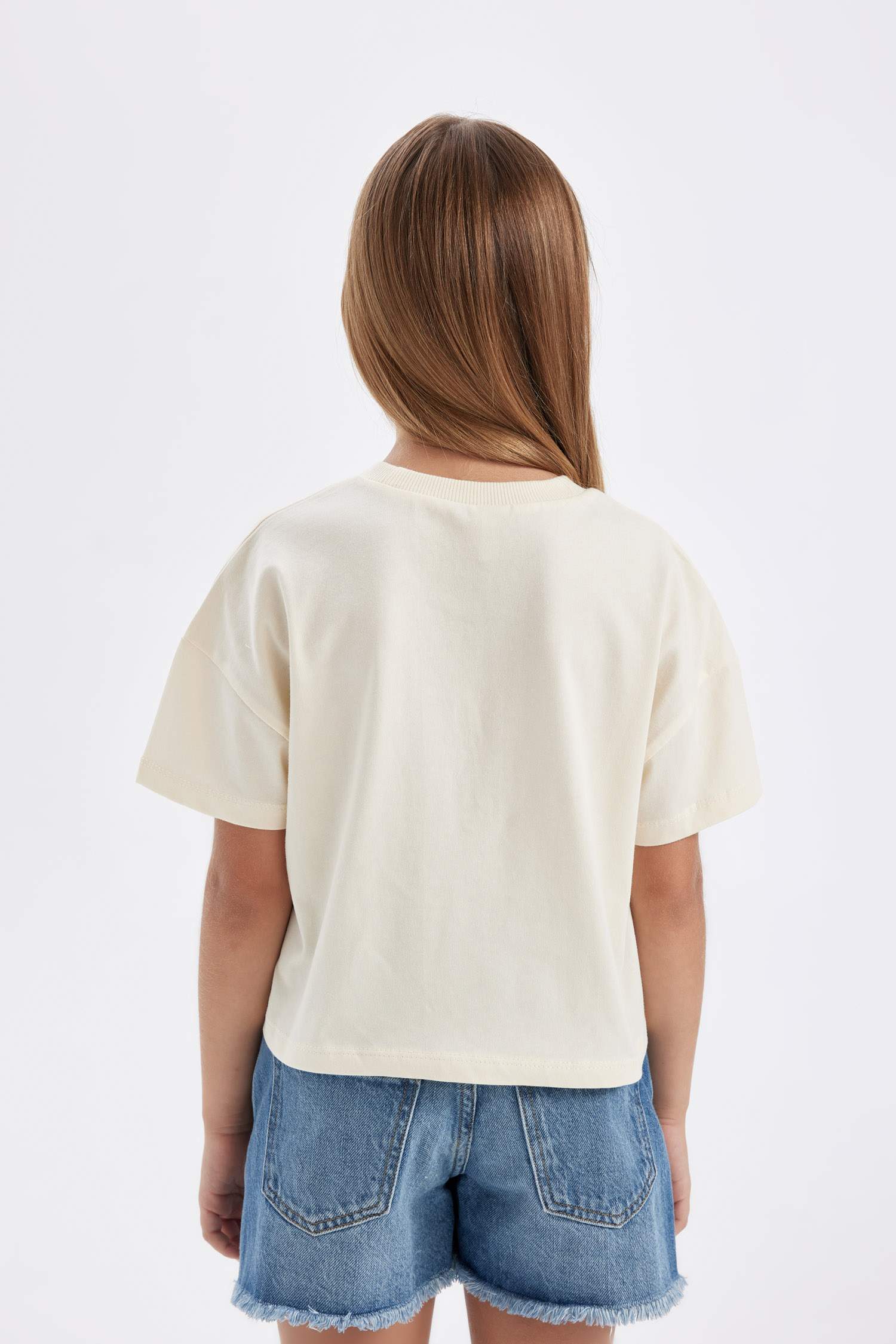 Girl Printed Short Sleeve T-Shirt