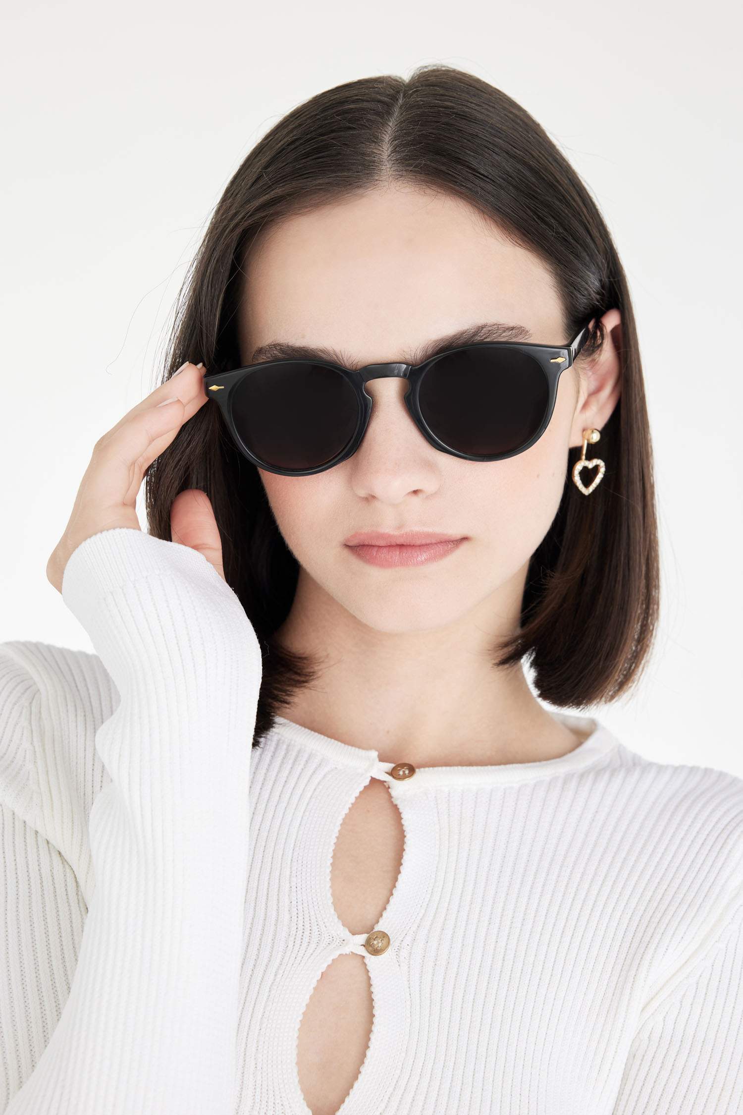 Kadın Yuvarlak Güneş Gözlüğü