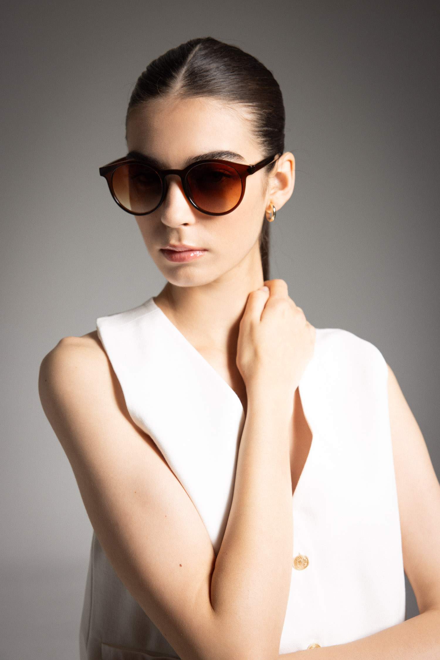 Kadın Yuvarlak Güneş Gözlüğü