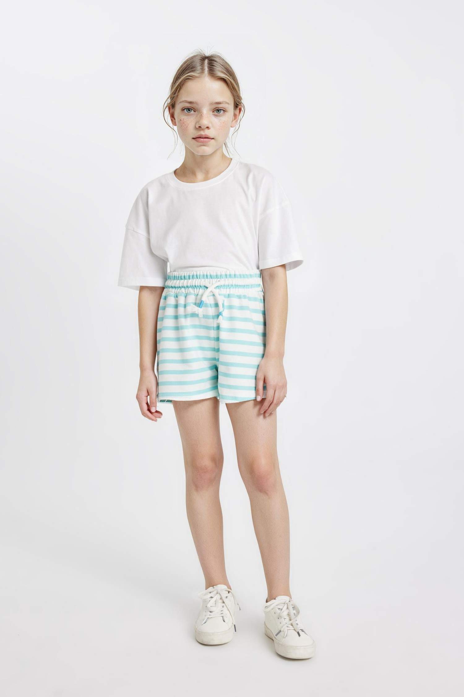 Girl Striped Shorts