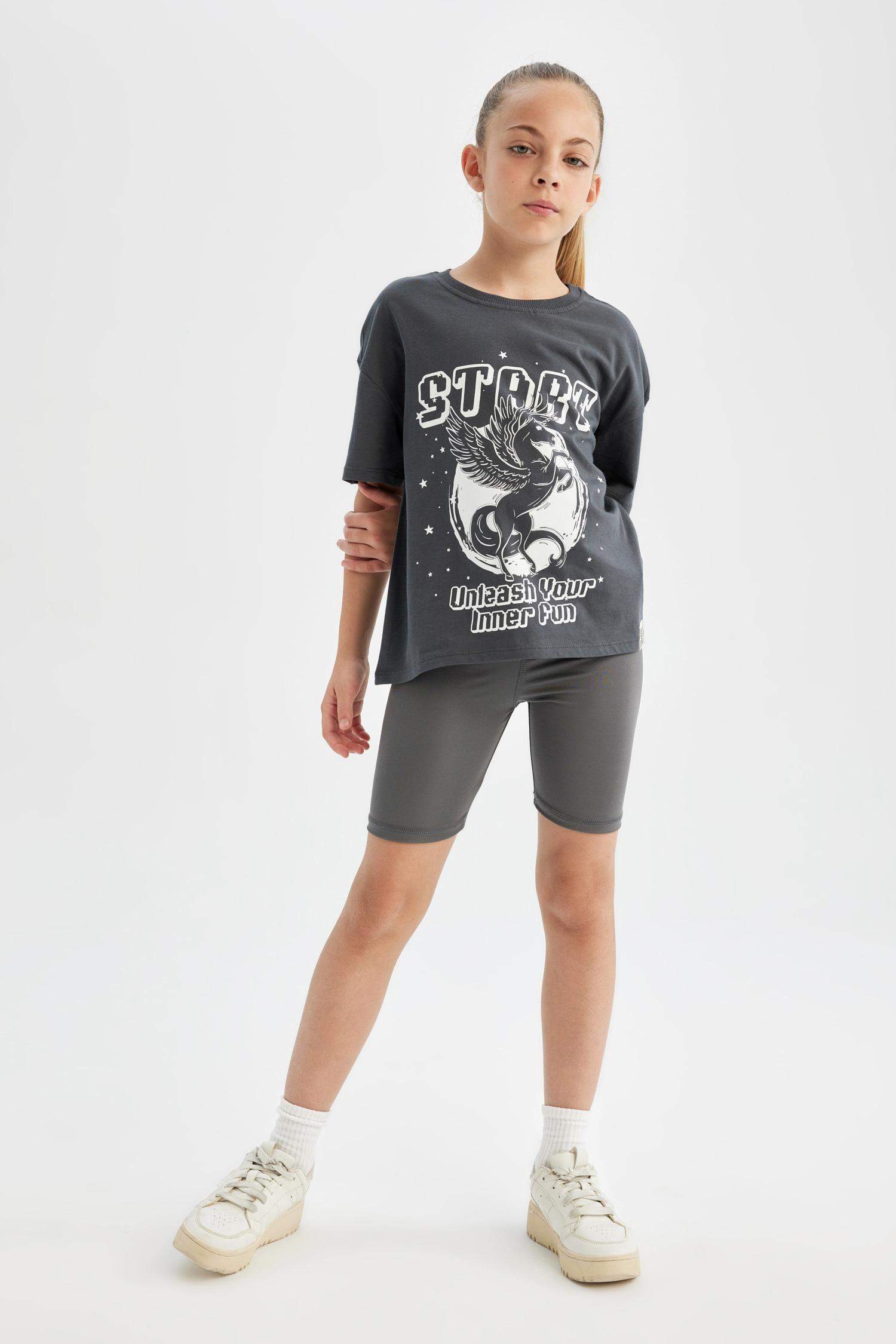 Kız Çocuk Biker Tayt