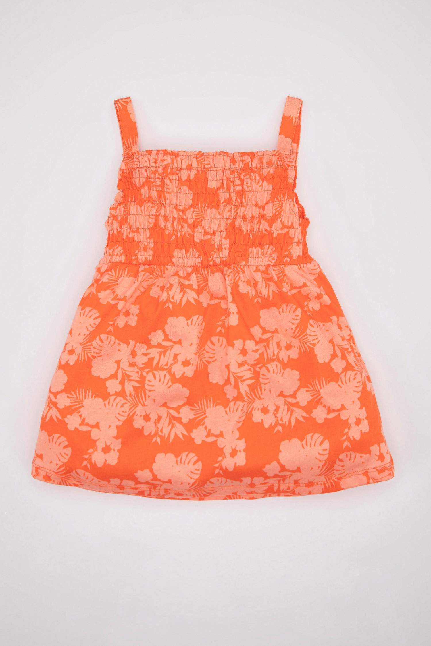 Regular Fit Flower Sleeveless Knitted Dress