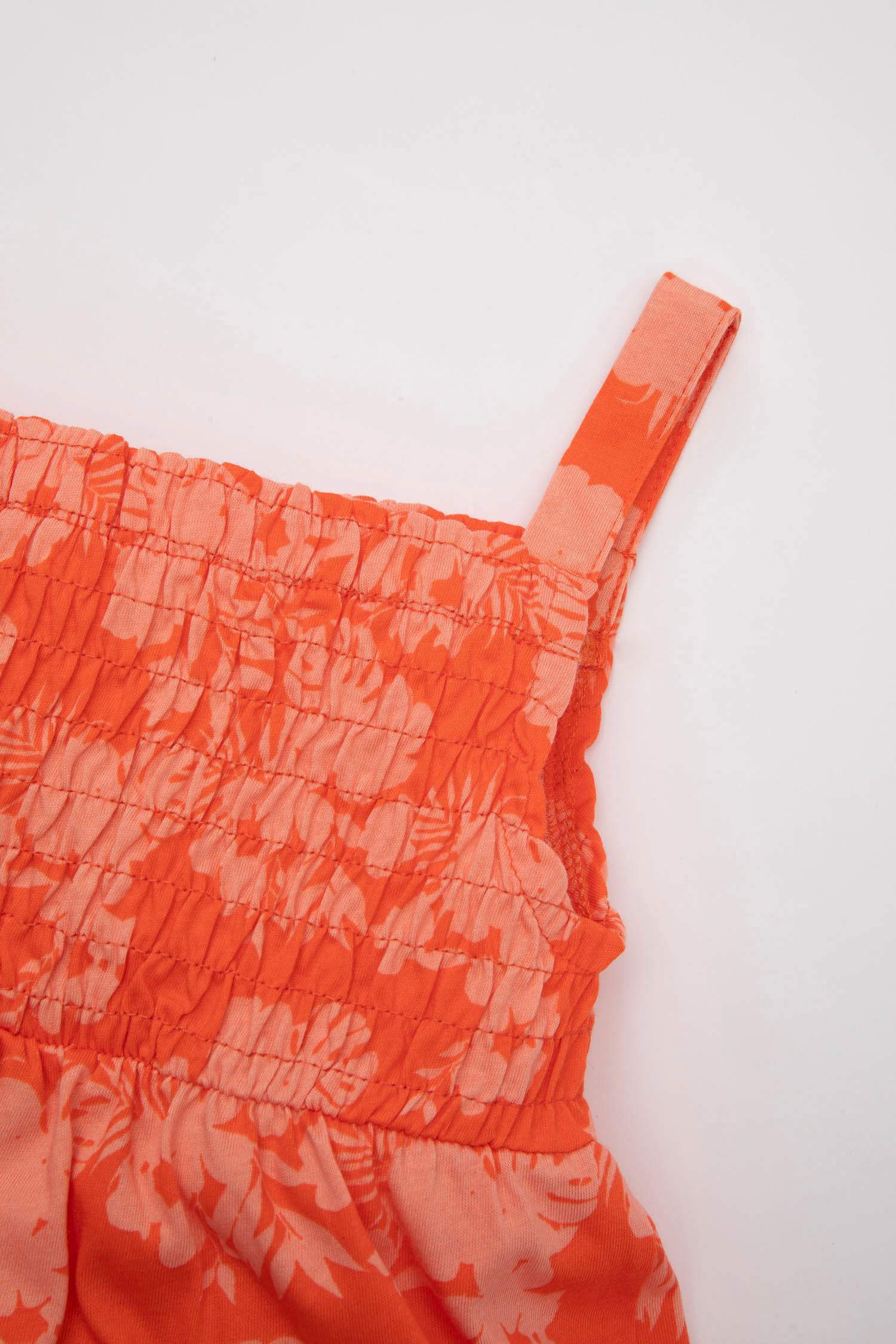 Regular Fit Flower Sleeveless Knitted Dress