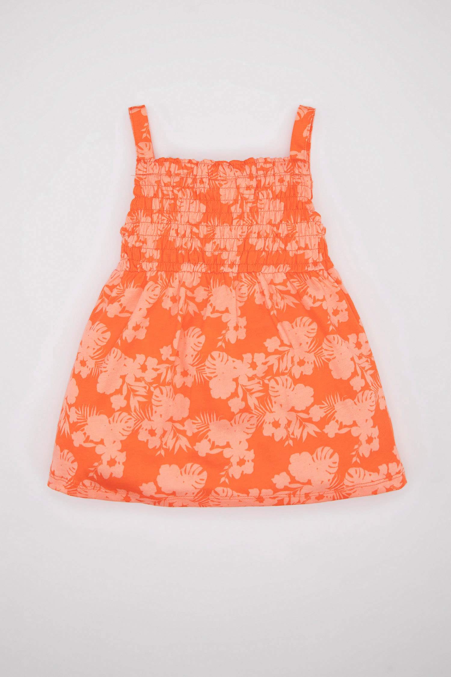 Regular Fit Flower Sleeveless Knitted Dress