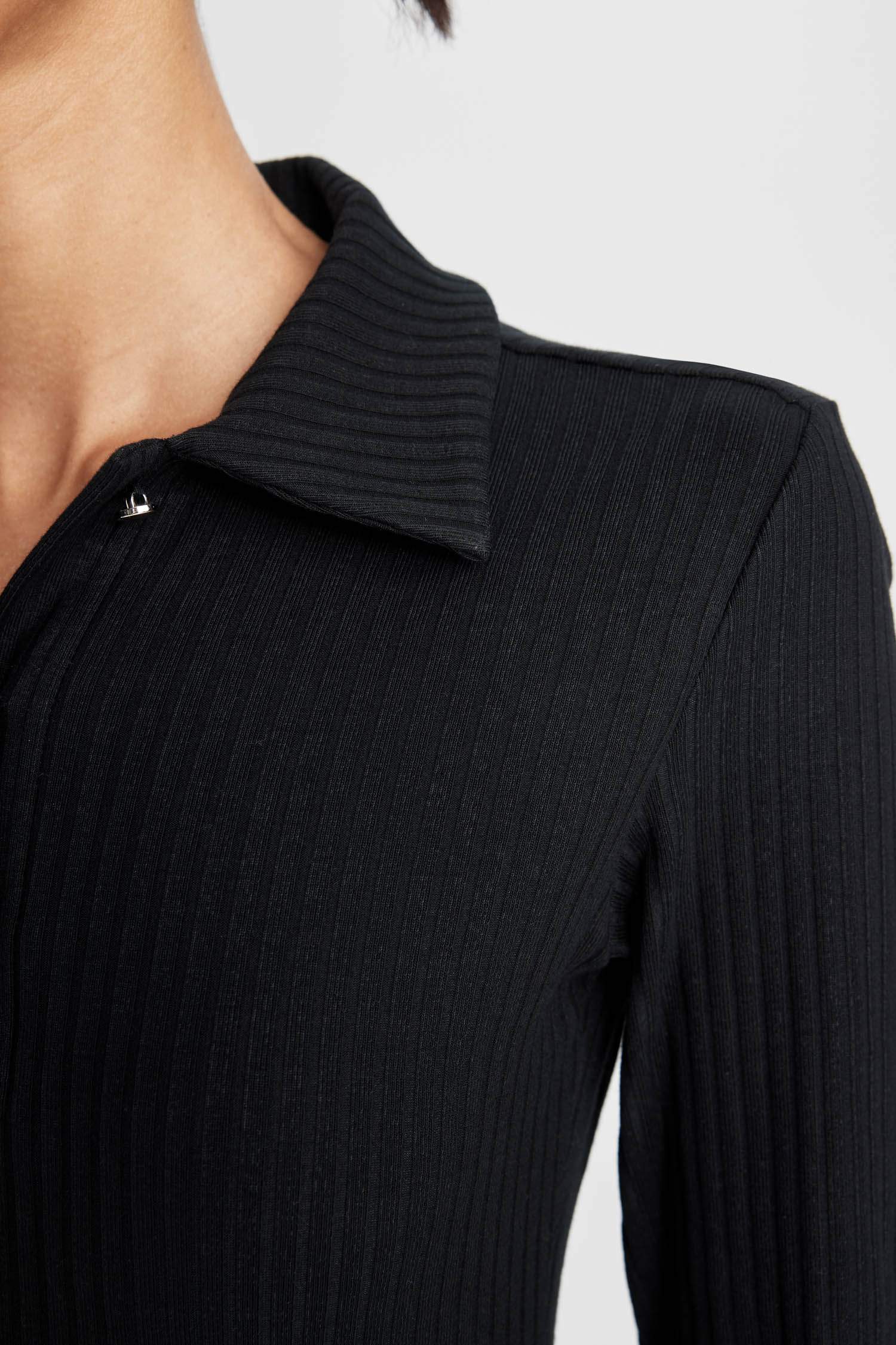 Bodycon Polo Collar Camisole Midi Dress