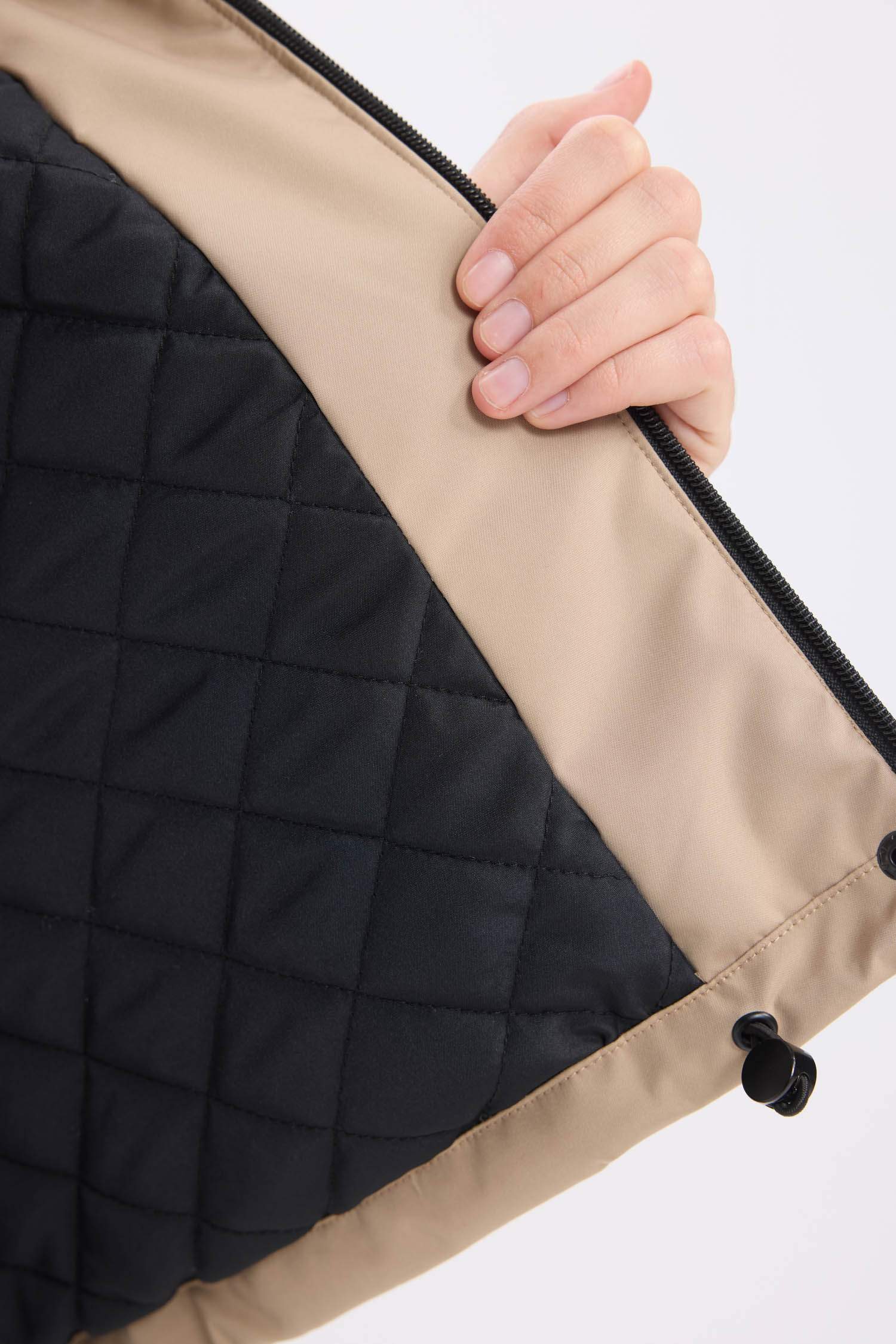 Hooded Zippered Snap Pocket Waterproof Jacket