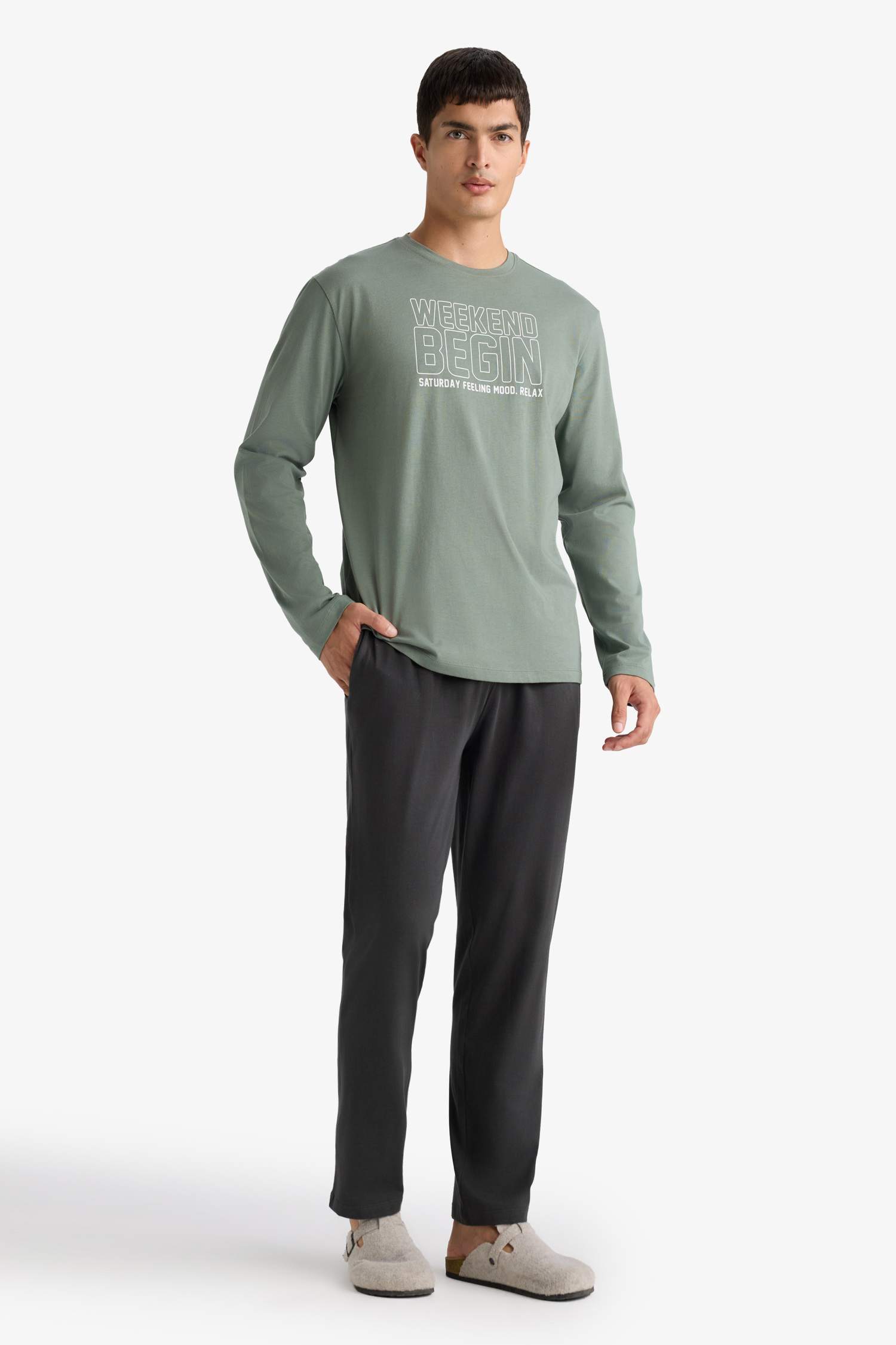 سيت قصة عادية ردن طويل - قطعتين