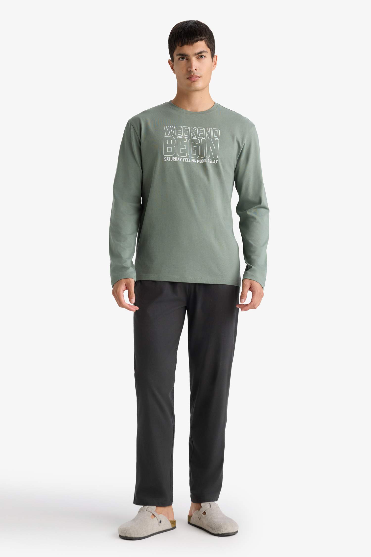 سيت قصة عادية ردن طويل - قطعتين