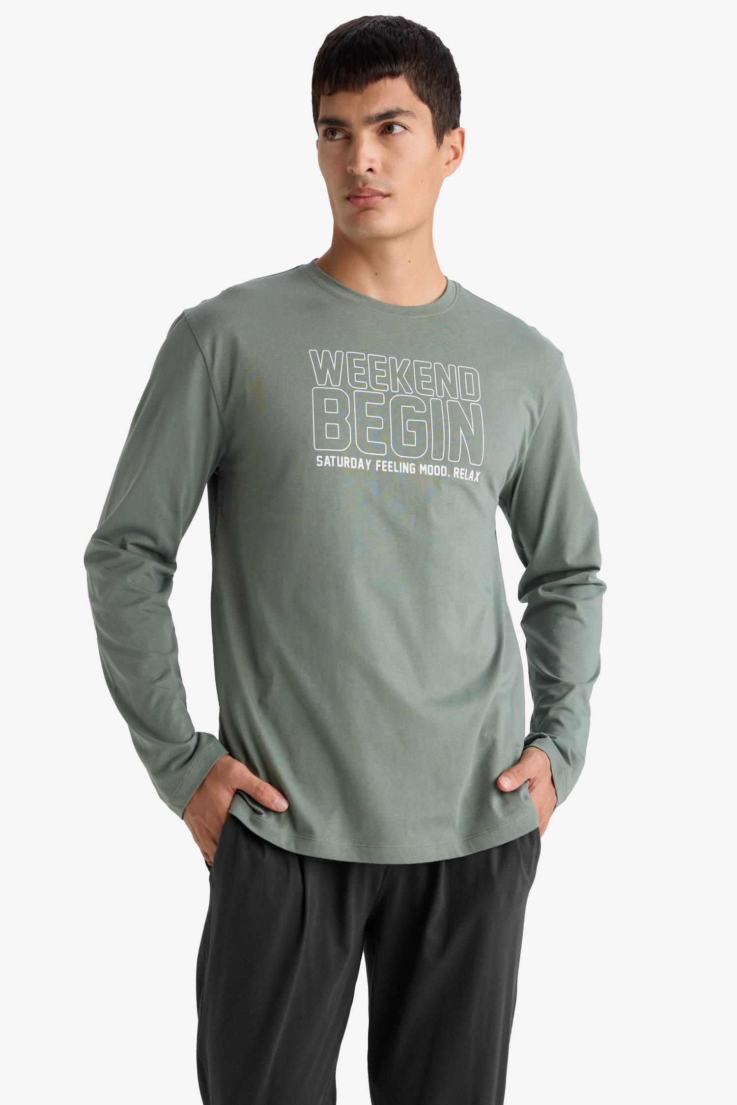 سيت قصة عادية ردن طويل - قطعتين