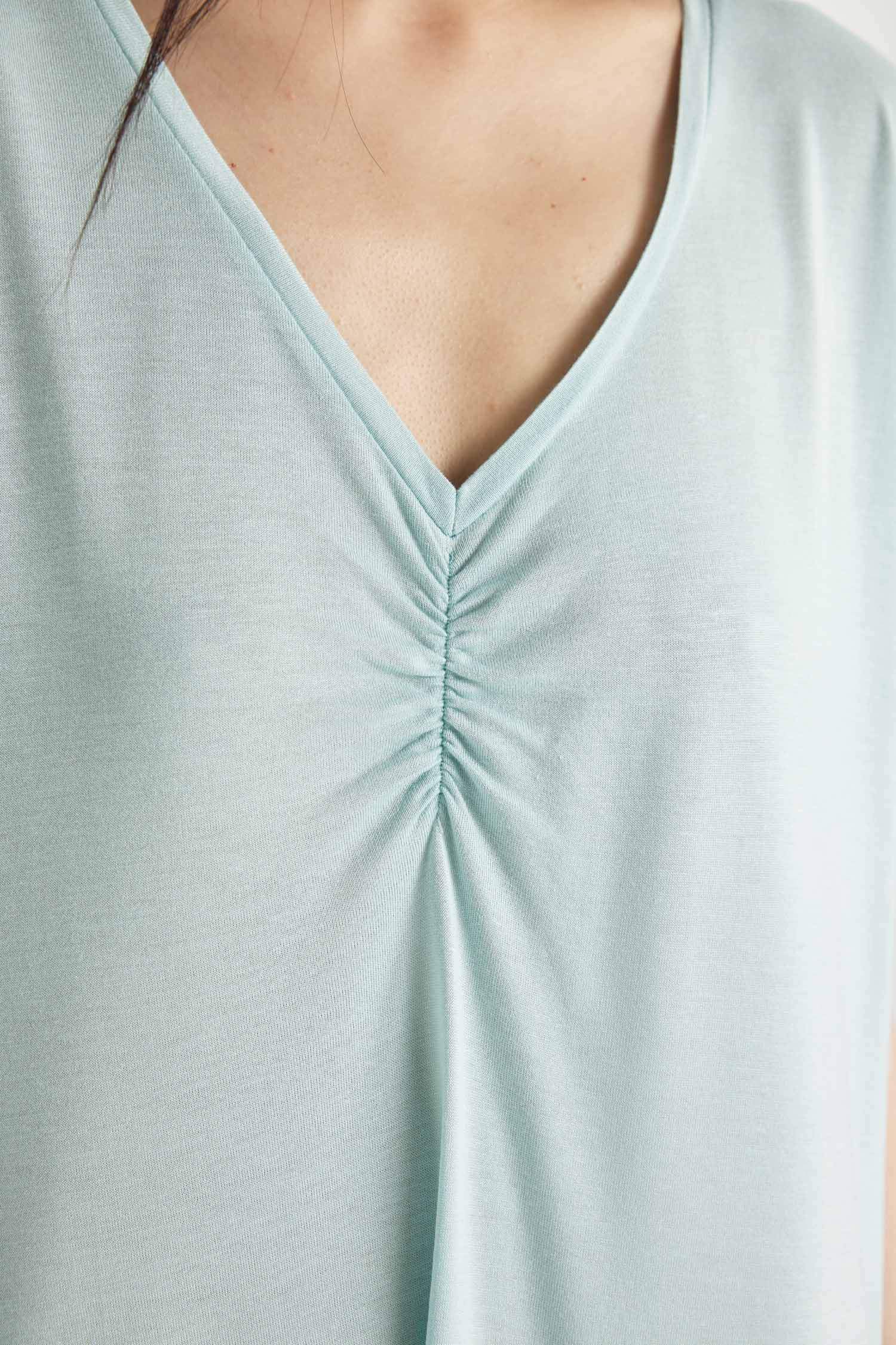 فستان نوم فيسكوز قصة عادية بياخة V Fall in Love من