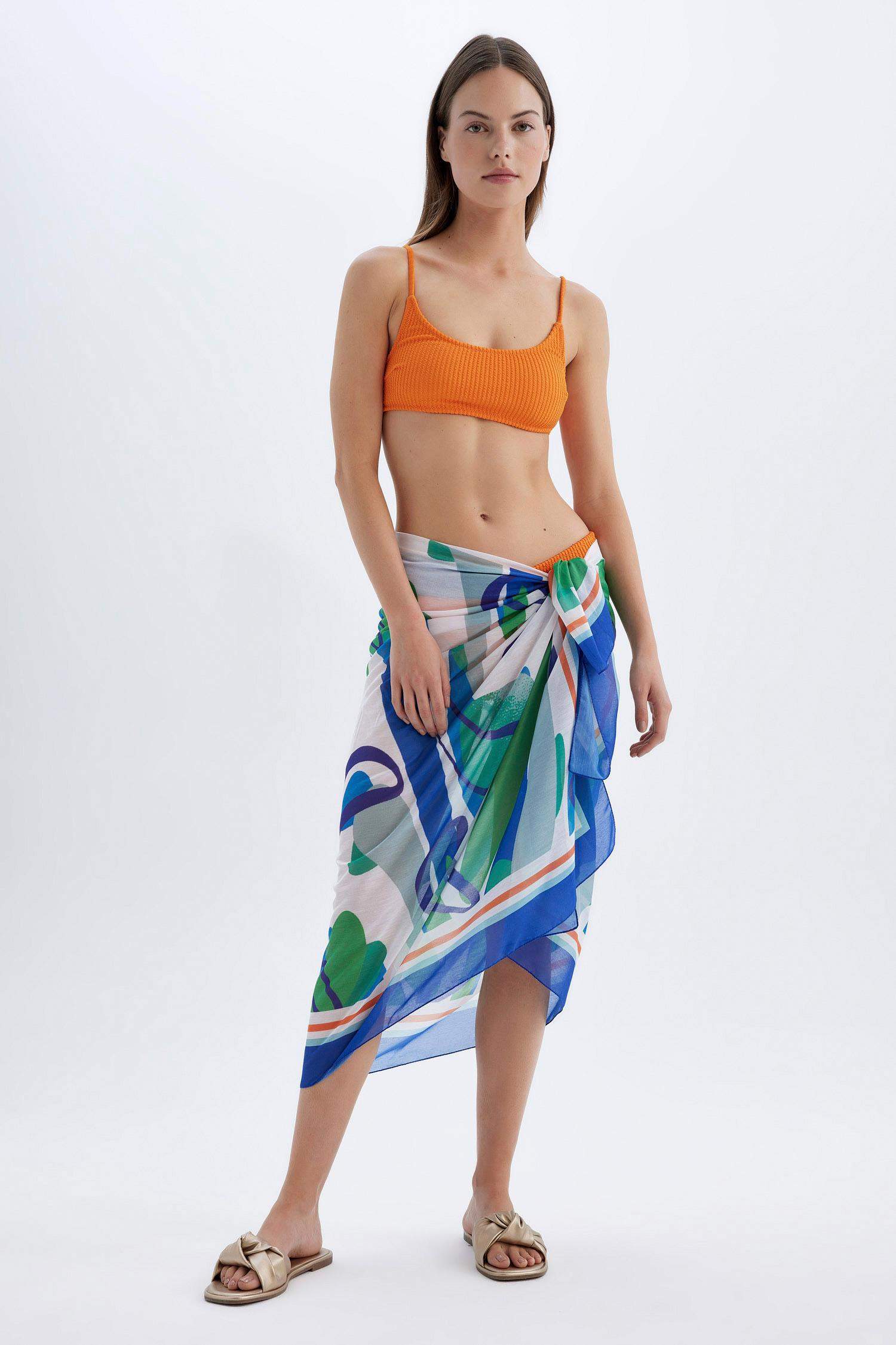 Fall in Love Patterned Voile Beach Skirt