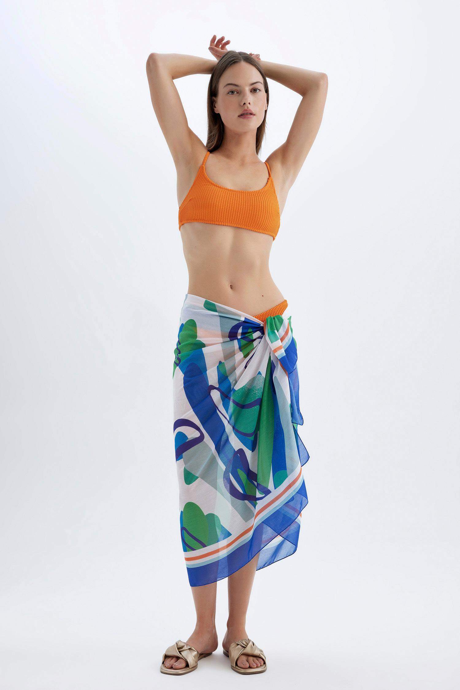 Fall in Love Patterned Voile Beach Skirt
