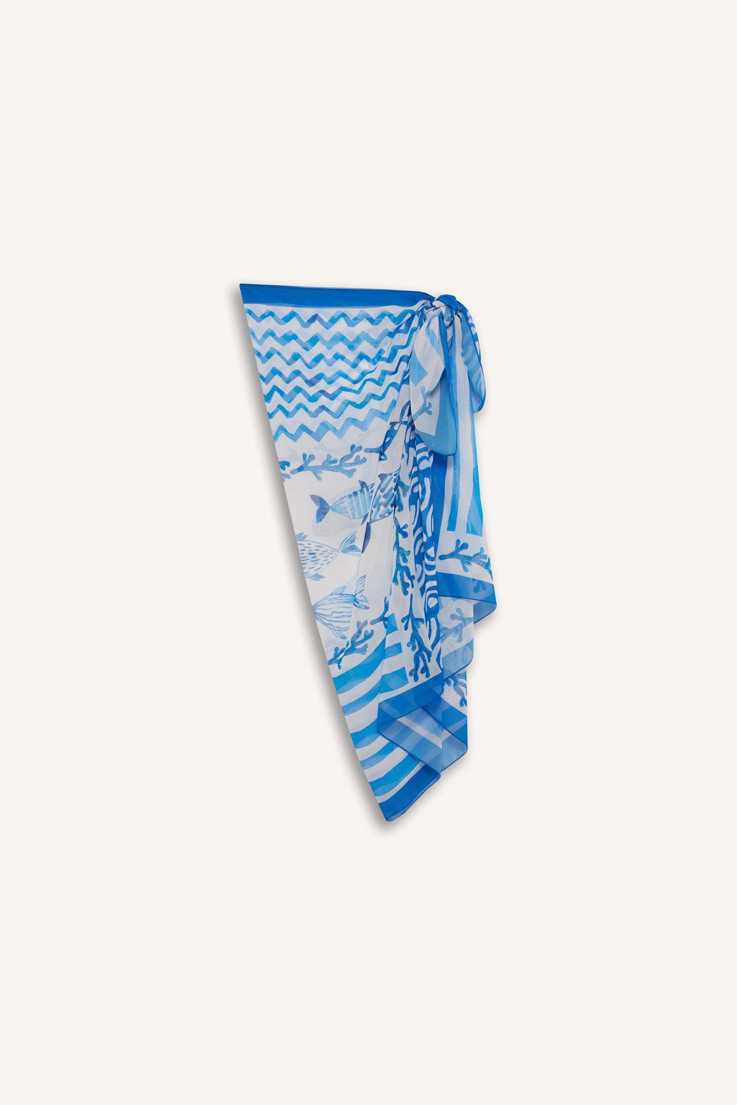 Fall in Love Standard Fit Patterned Chiffon Beachwear