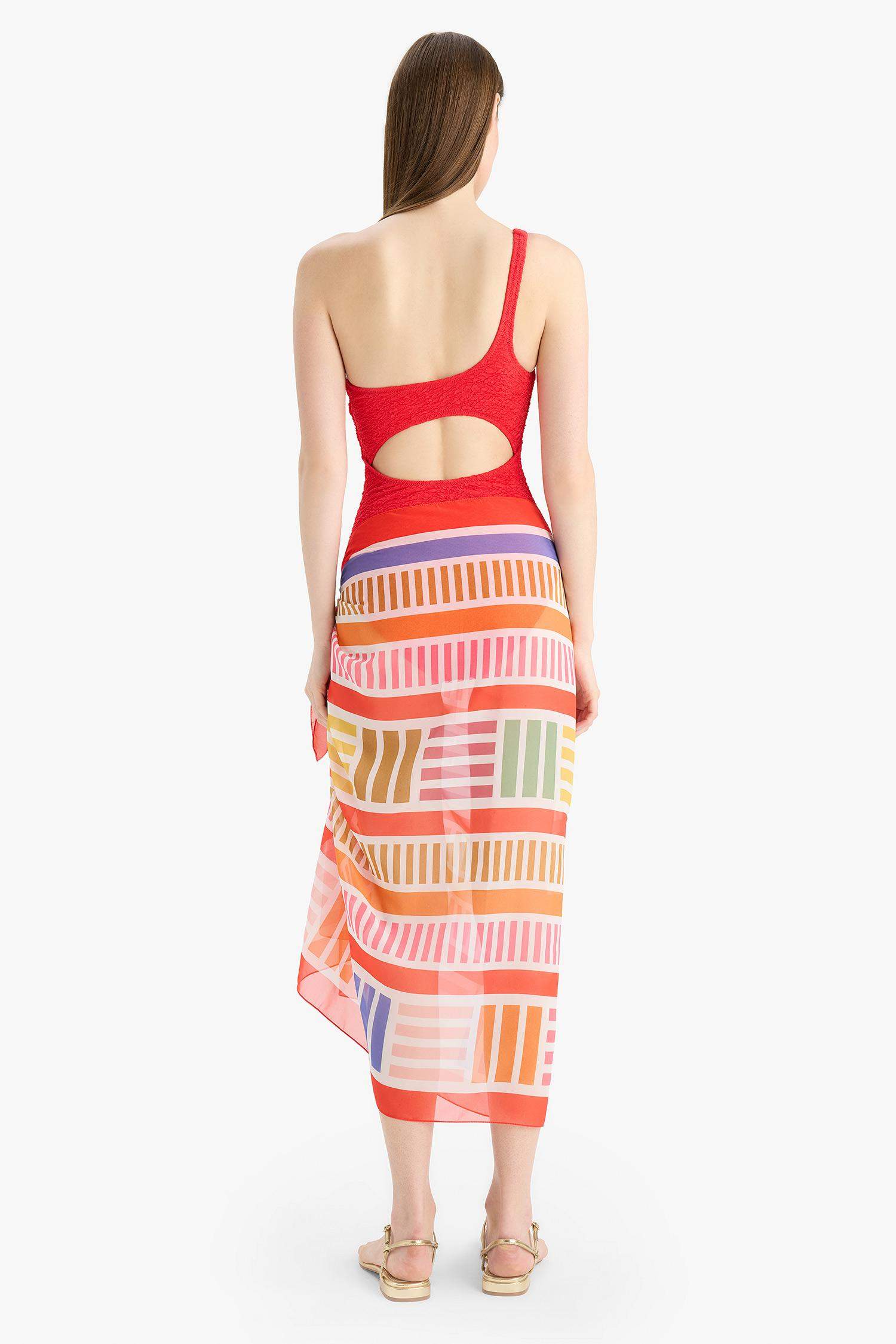 Desenli Şifon Pareo-Fall in Love