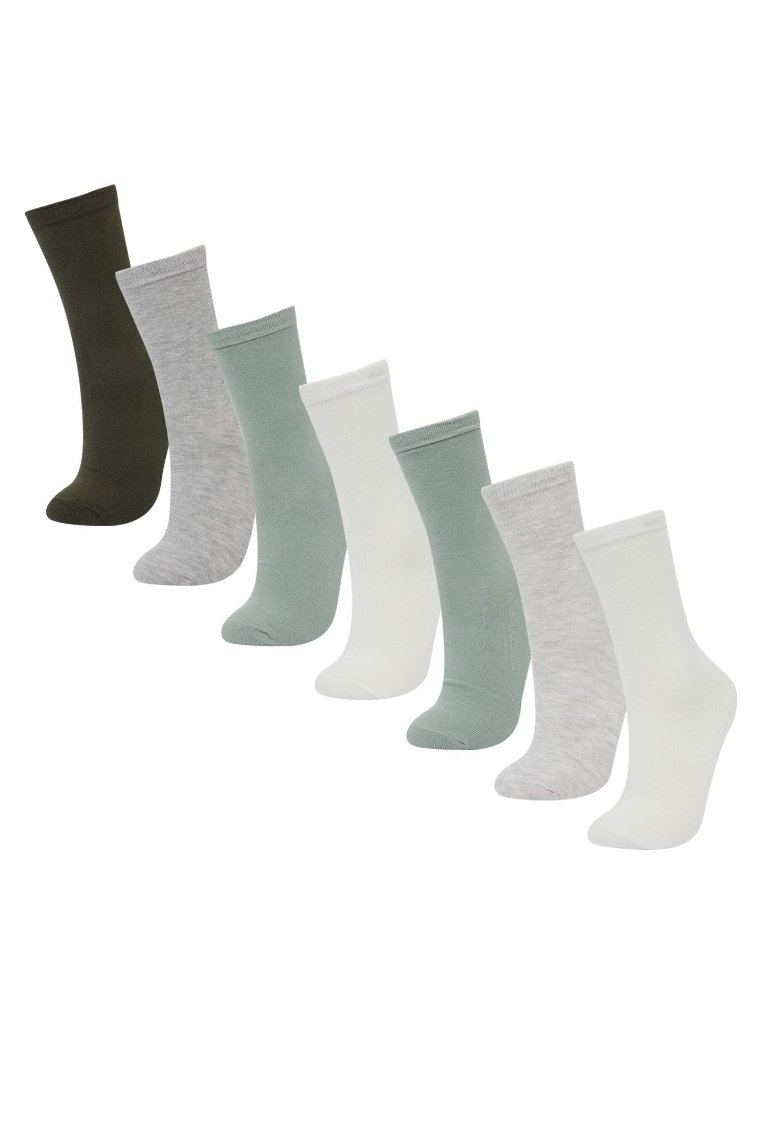 Lot de 7 Chaussettes longues en coton pour femme