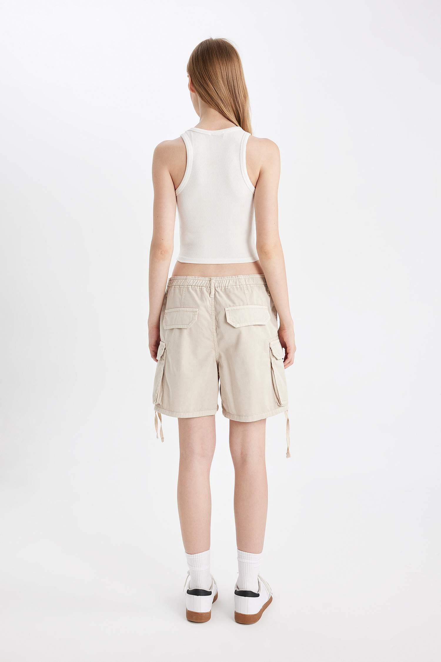 Coool Regular Fit Normal Bel Kısa Paça Gabardin Şort