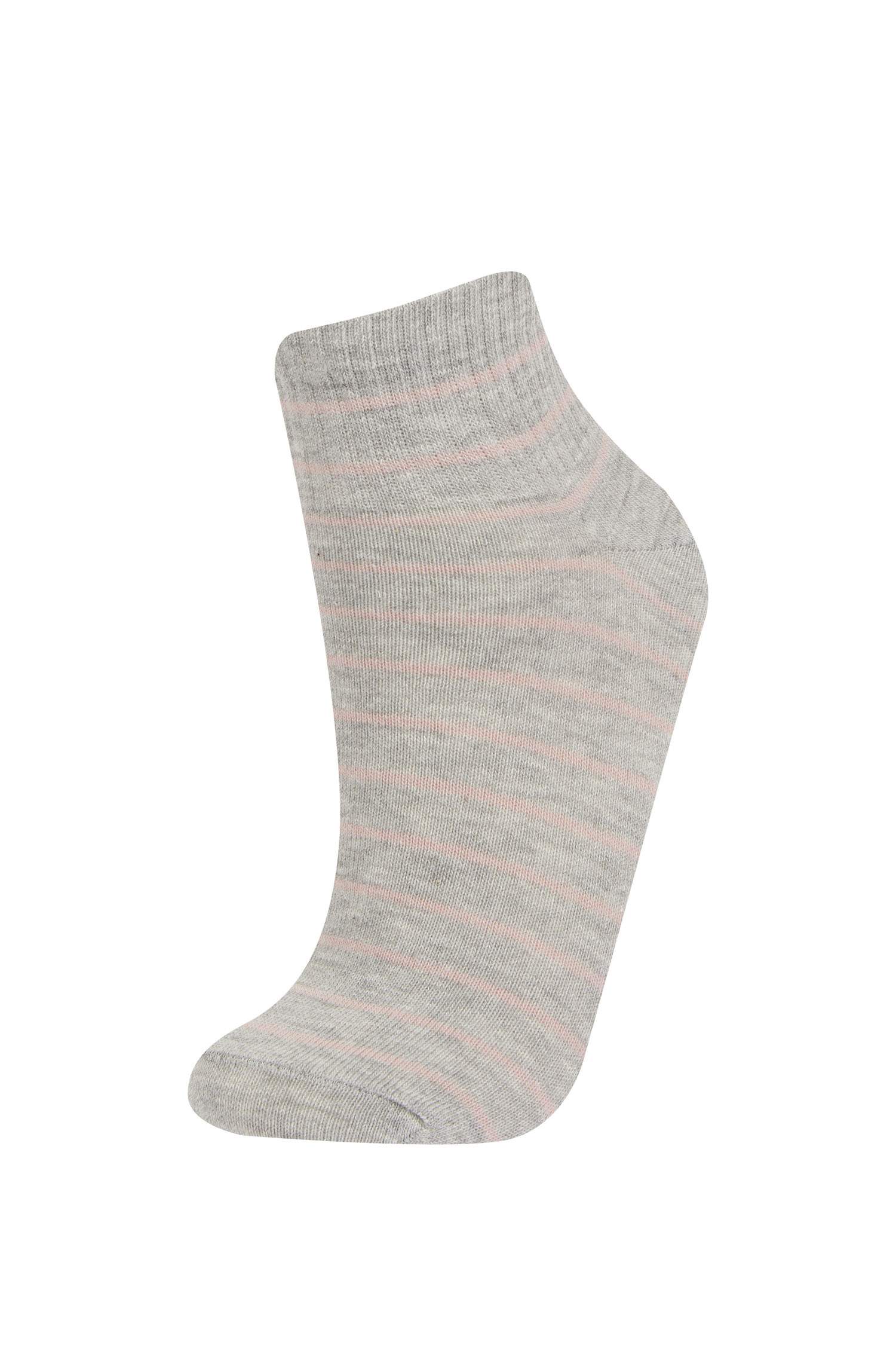 Kadın 3'lü Pamuklu Patik Çorap