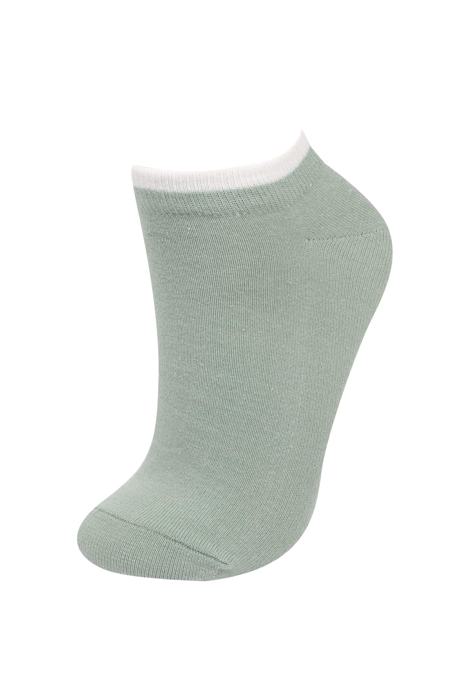 Woman Animal Print 3 Piece Cotton Ankle Socks