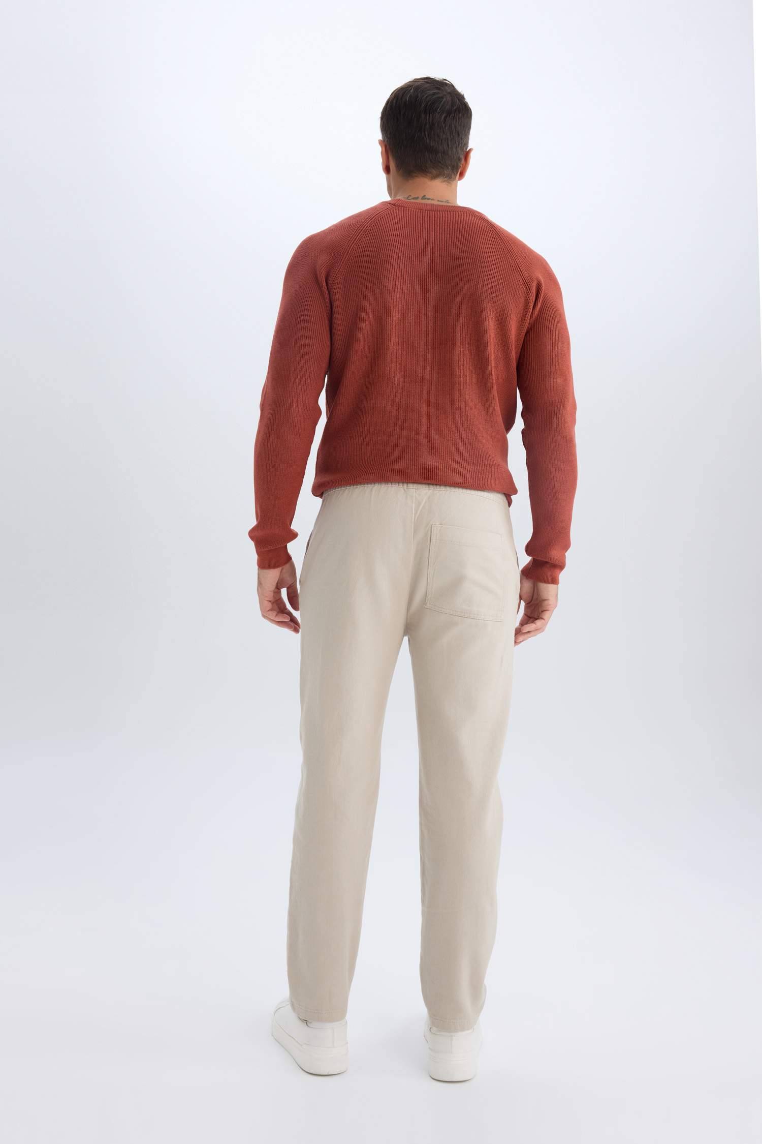 %100 Pamuk Regular Fit Normal Kesim Yazlık Jogger Pantolon