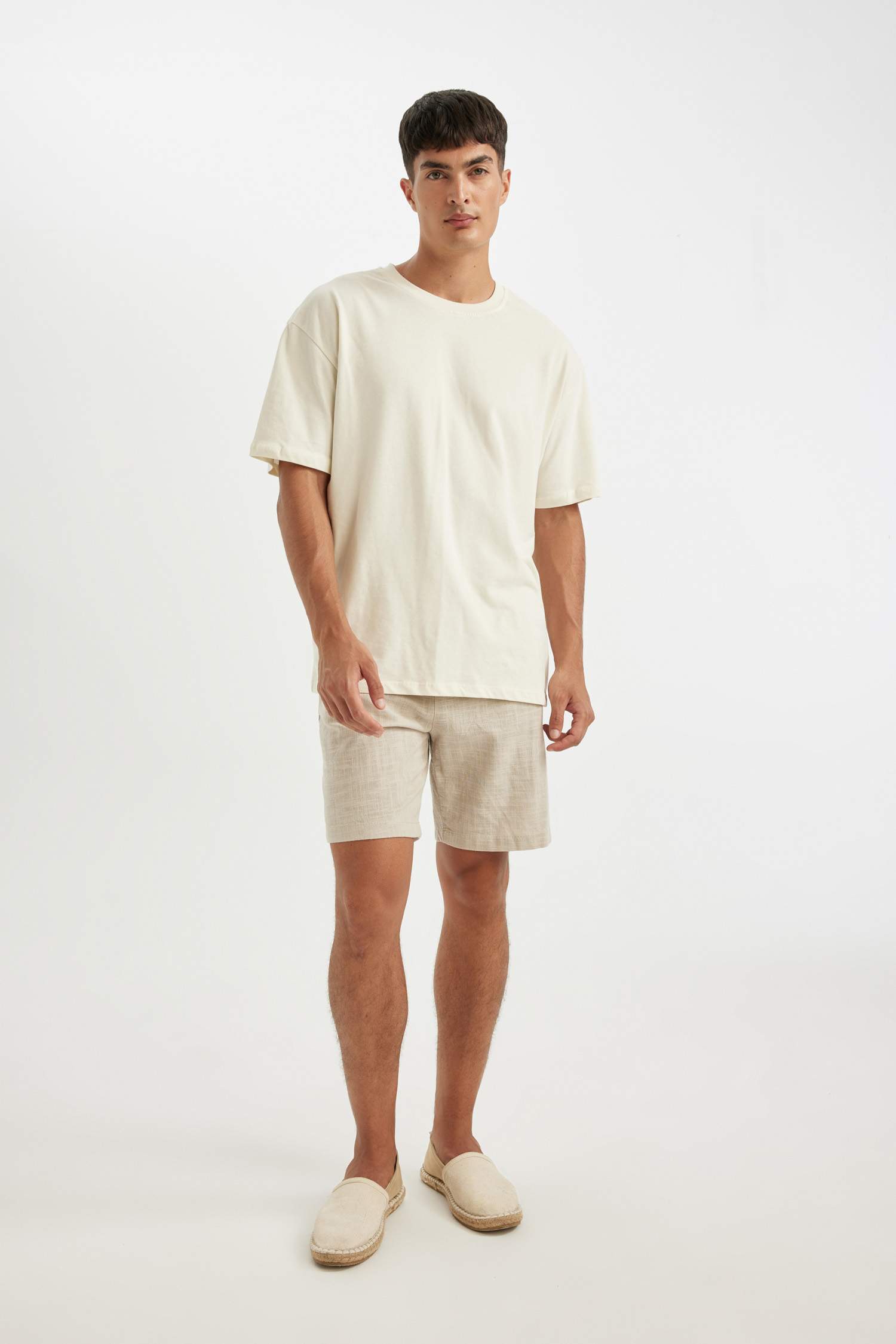 Relax Fit Cotton Bermuda Shorts