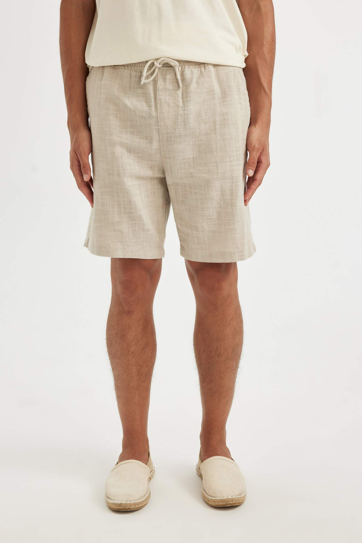 Relax Fit Cotton Bermuda Shorts