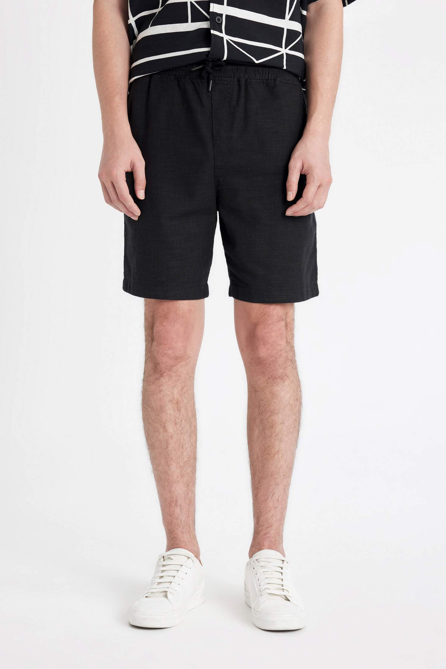 Relax Fit Pamuklu Bermuda Şort