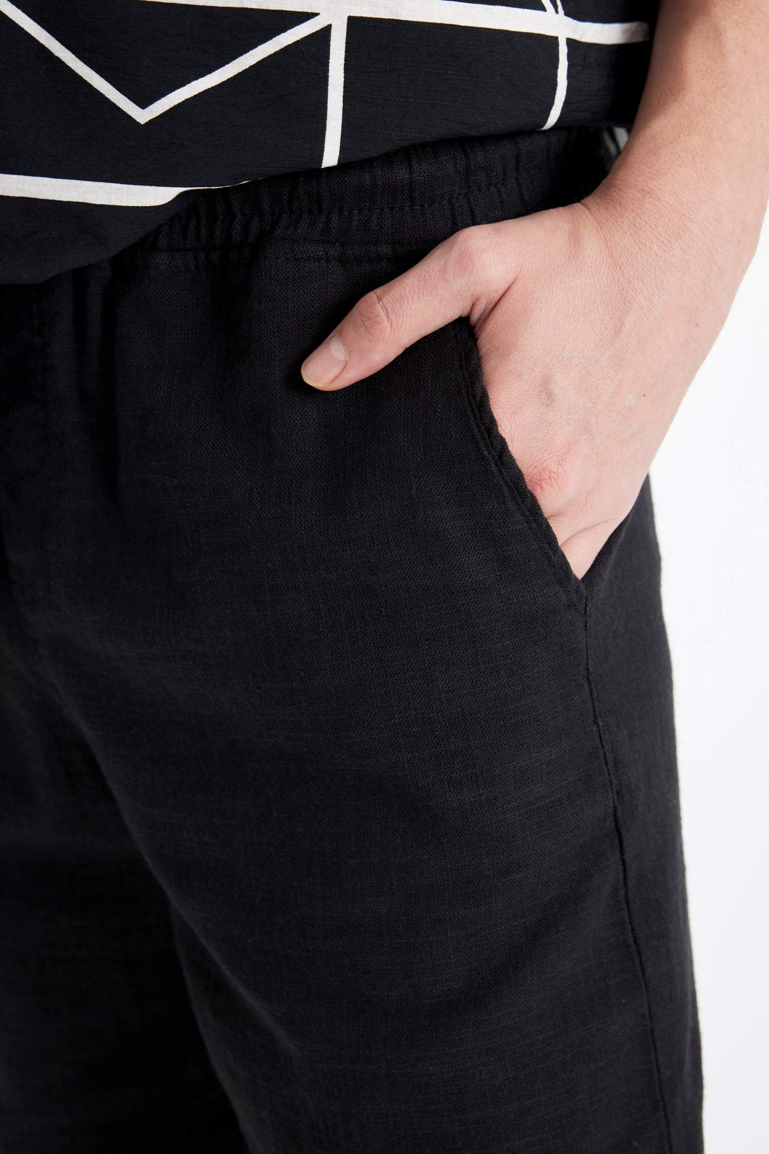 Relax Fit Pamuklu Bermuda Şort