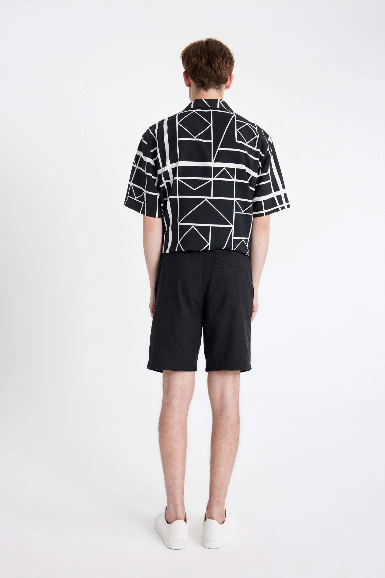 Relax Fit Pamuklu Bermuda Şort