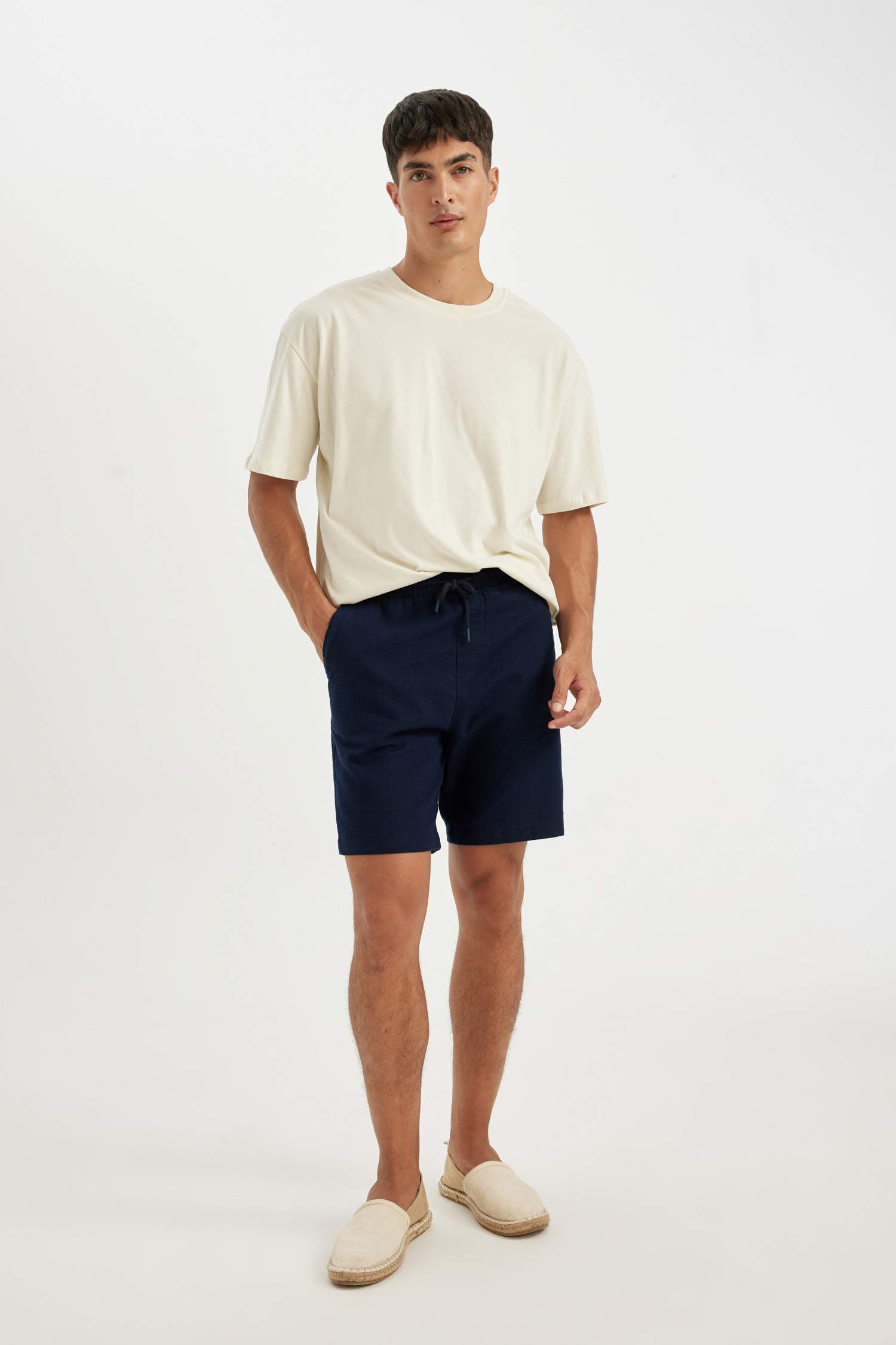 Relax Fit Cotton Bermuda Shorts