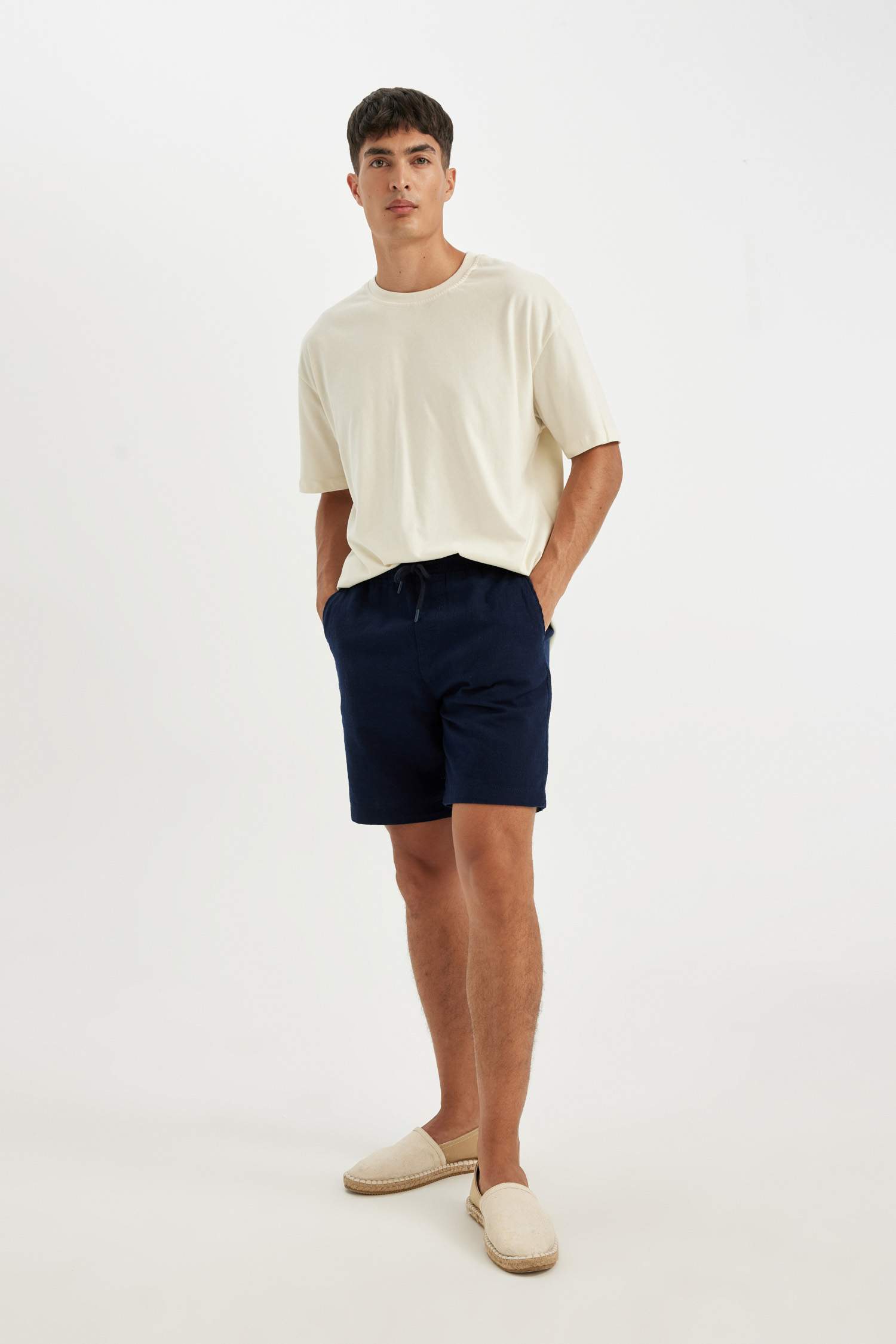 Relax Fit Cotton Bermuda Shorts