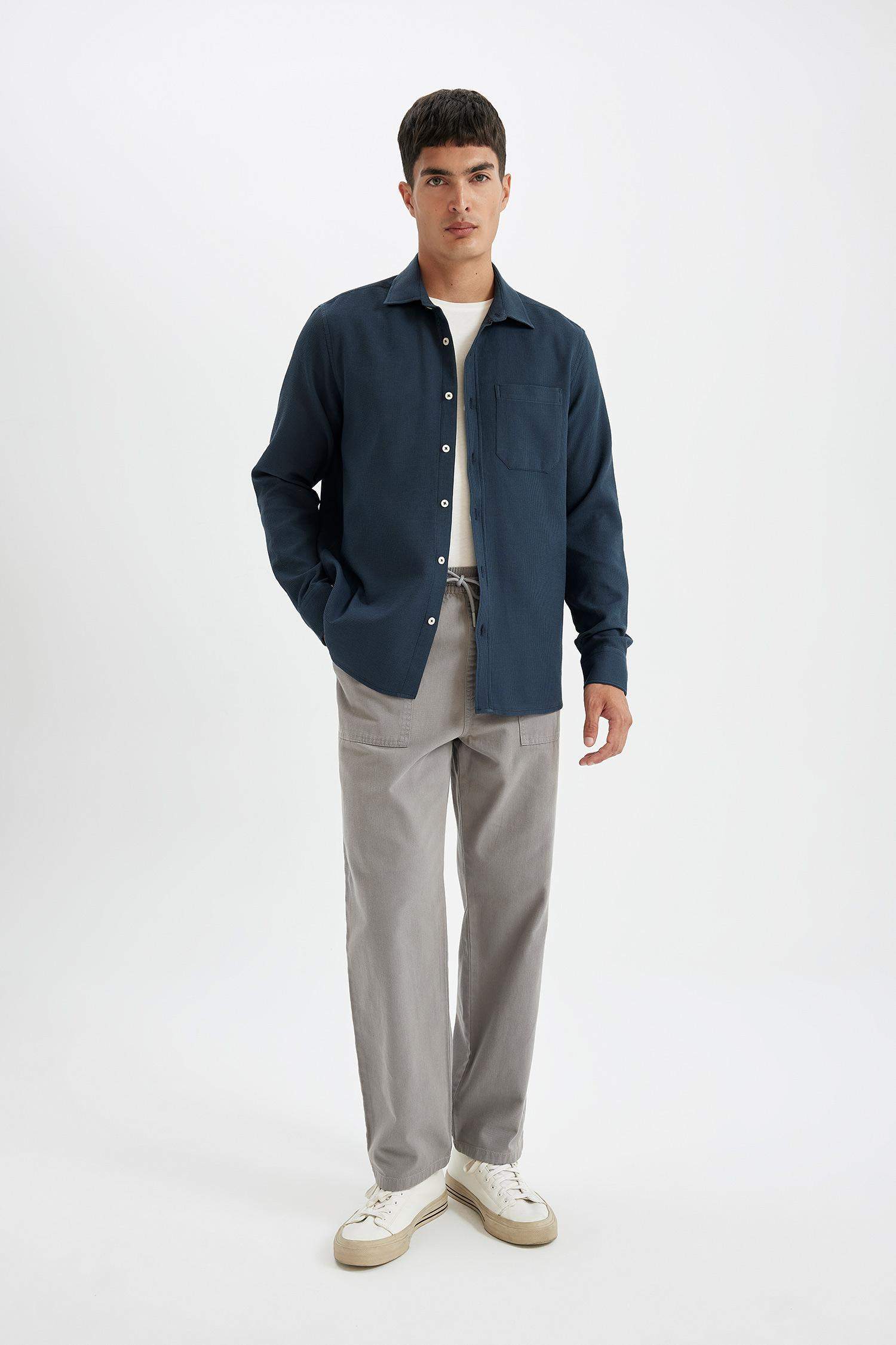 Regular Fit Basic Cotton Shirt