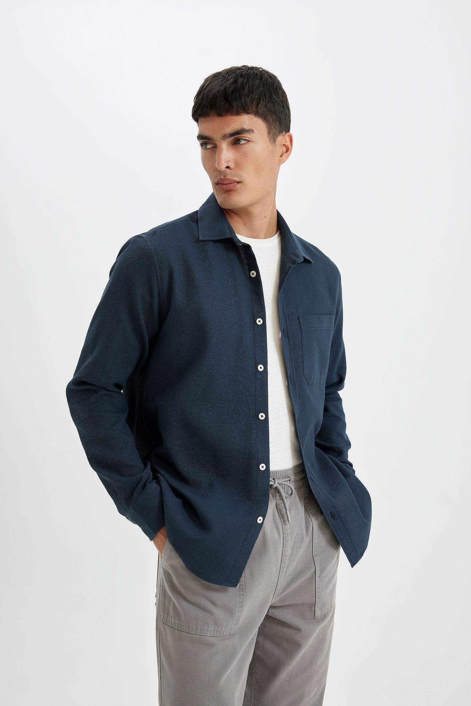 Regular Fit Basic Cotton Shirt