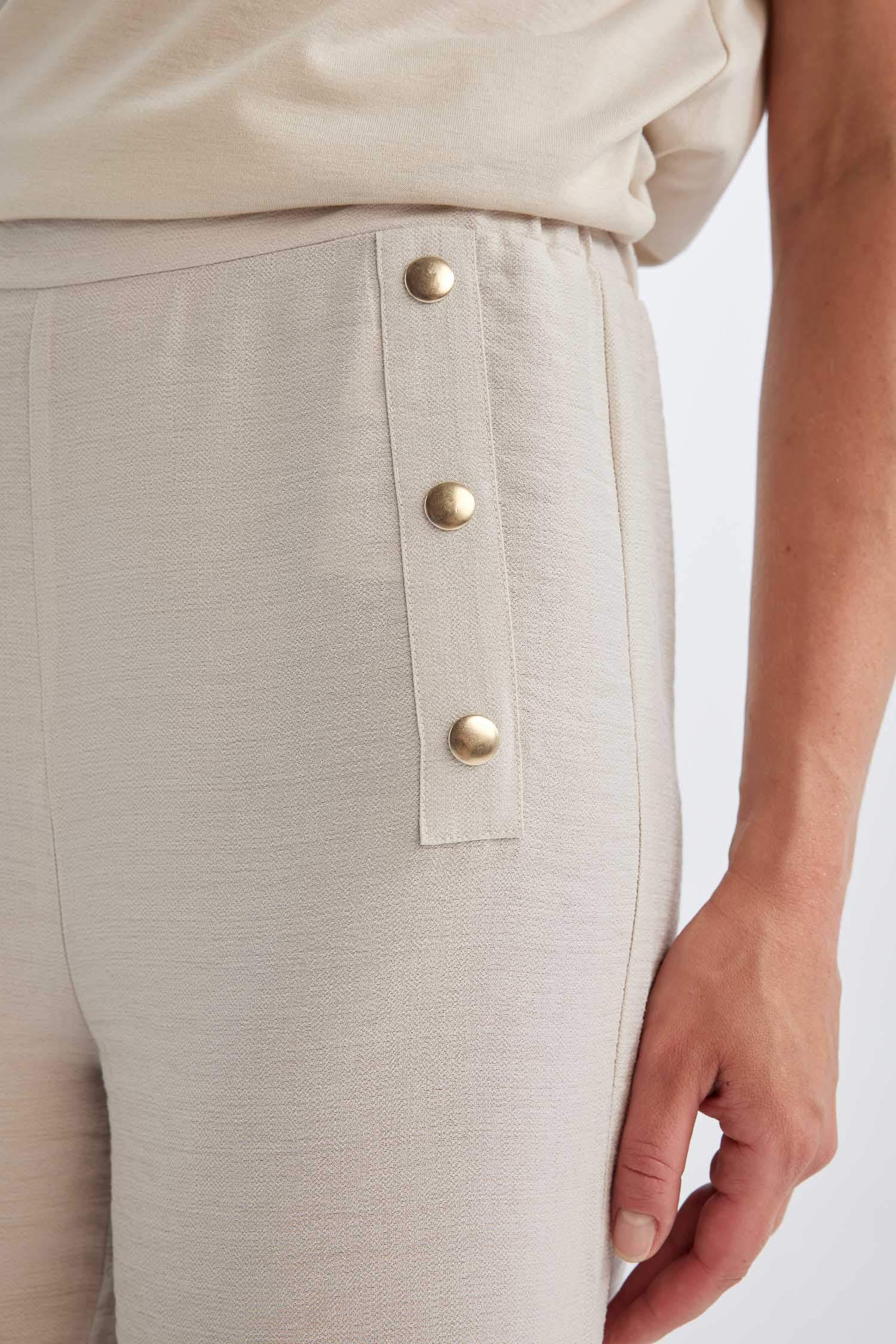 سروال سامبل واسع برجل واسع ستاندارت بجيب