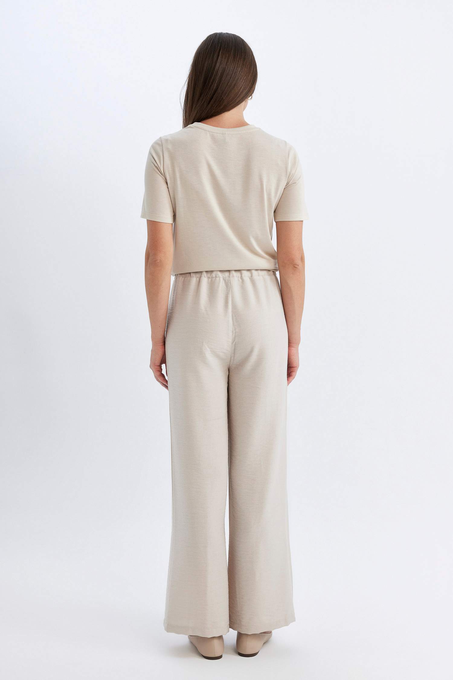 سروال سامبل واسع برجل واسع ستاندارت بجيب