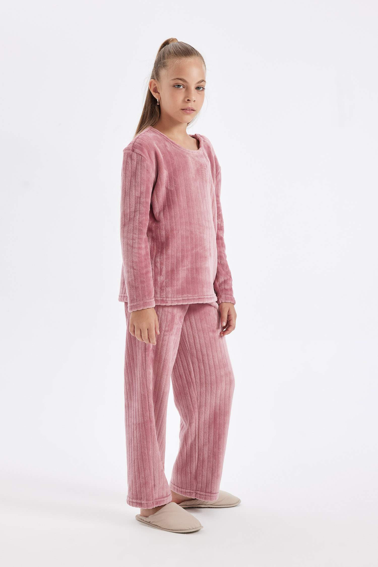 Girl Fleece Long Sleeve 2 Piece Pajama Set