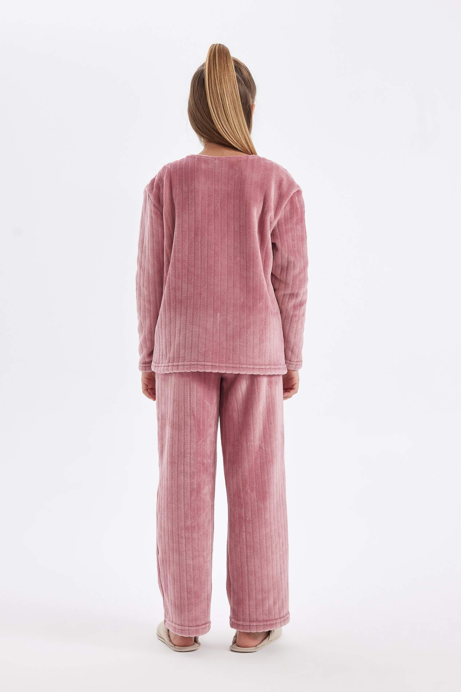 Girl Fleece Long Sleeve 2 Piece Pajama Set