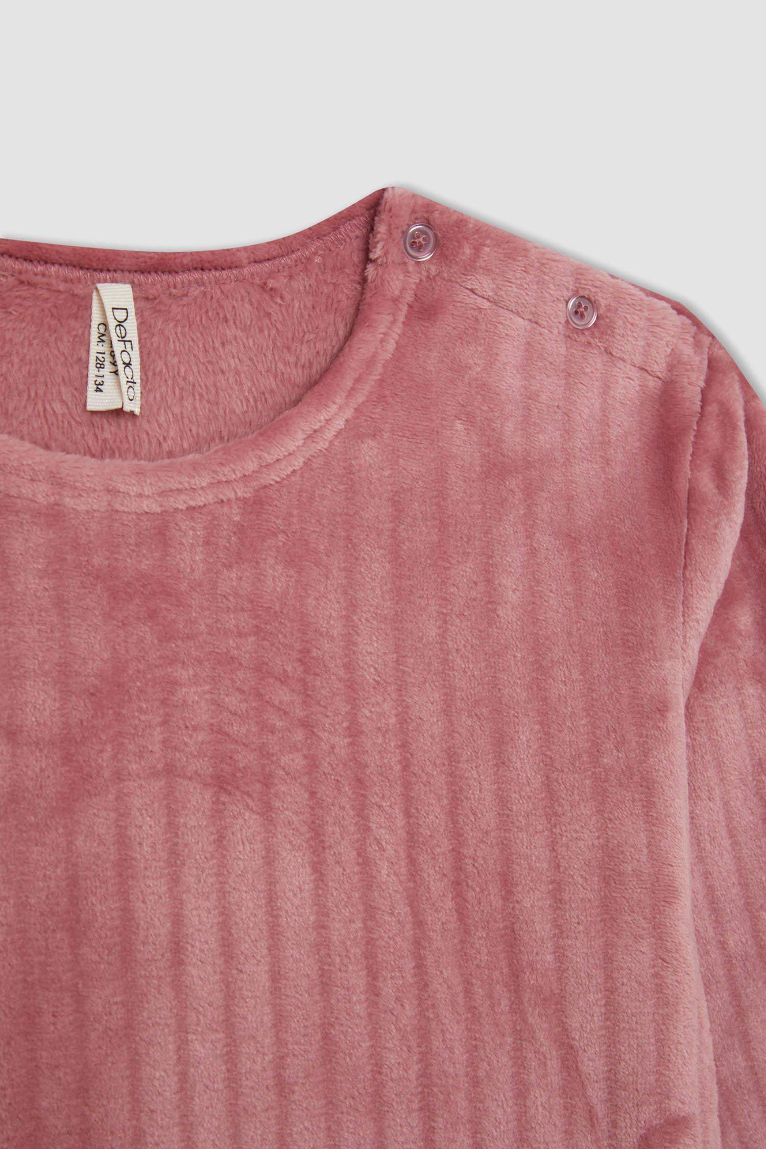 Girl Fleece Long Sleeve 2 Piece Pajama Set