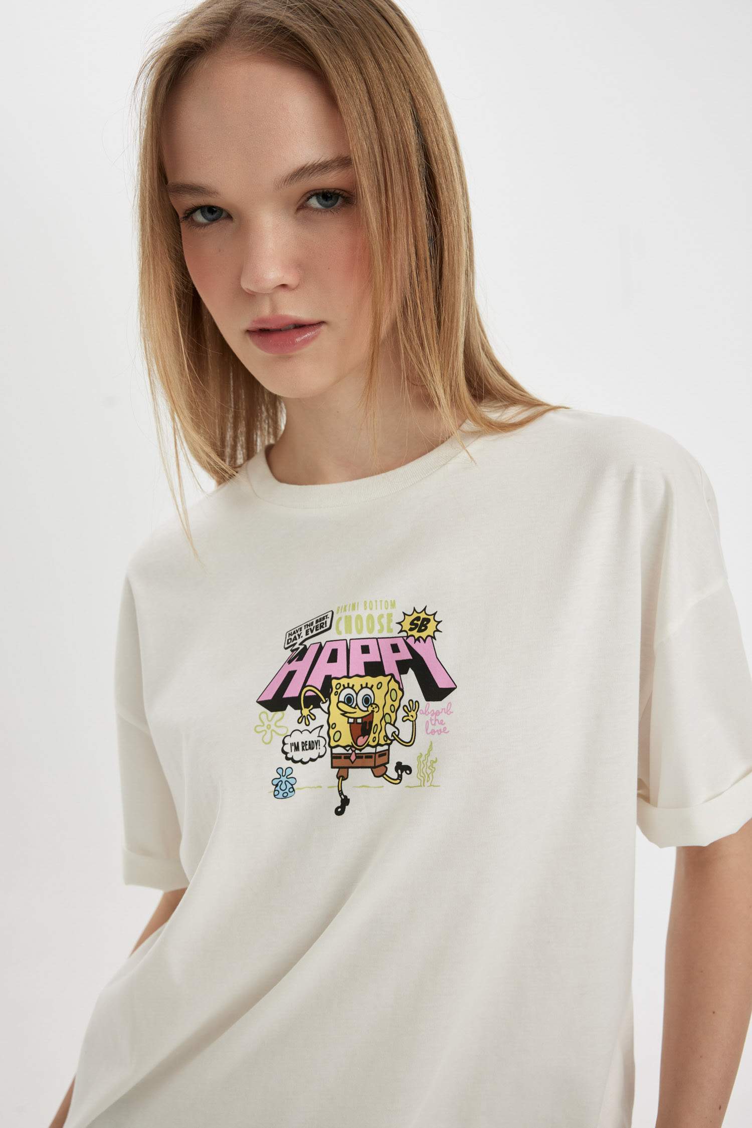 Футболка с коротким рукавом оверсайз с круглым вырезом с принтом для женщин Coool